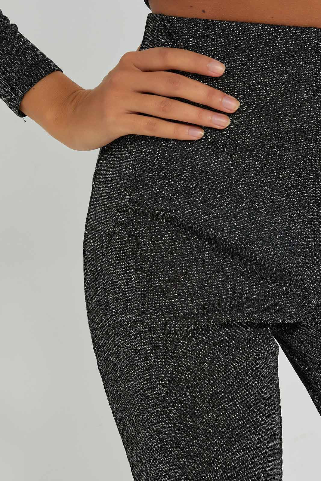 Redtag-Women-Lurex-Flare-Trouser-Category:Trousers,-Colour:Black,-Deals:New-In,-Dept:Ladieswear,-FF,-Filter:Women's-Clothing,-New-In-Women-APL,-Non-Sale,-S23A,-Section:Women,-Women-Trousers-Women's-