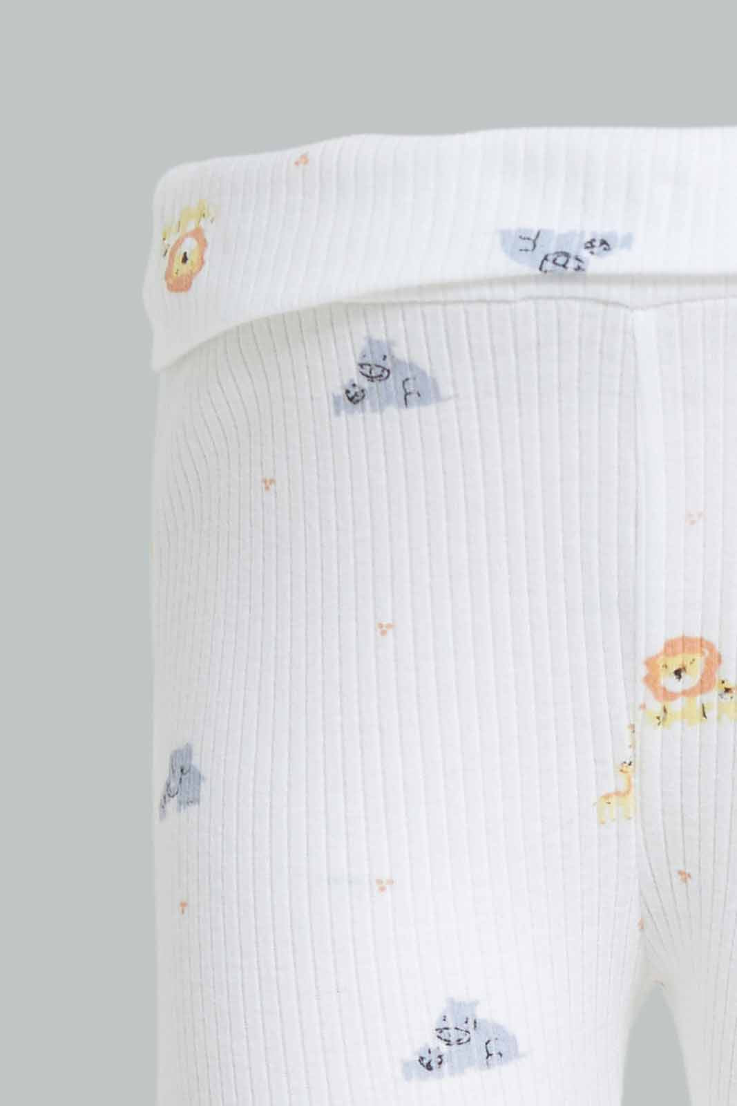 Redtag-White-1-Piece-Bodysuit-+-1-Pyjama-Pants---Set-Category:Sleepsuits,-Colour:Apricot,-Deals:New-In,-Dept:New-Born,-Filter:Baby-(0-to-12-Mths),-NBF-Sleepsuits,-New-In-NBF-APL,-Non-Sale,-S23A,-Section:Boys-(0-to-14Yrs)-Baby-