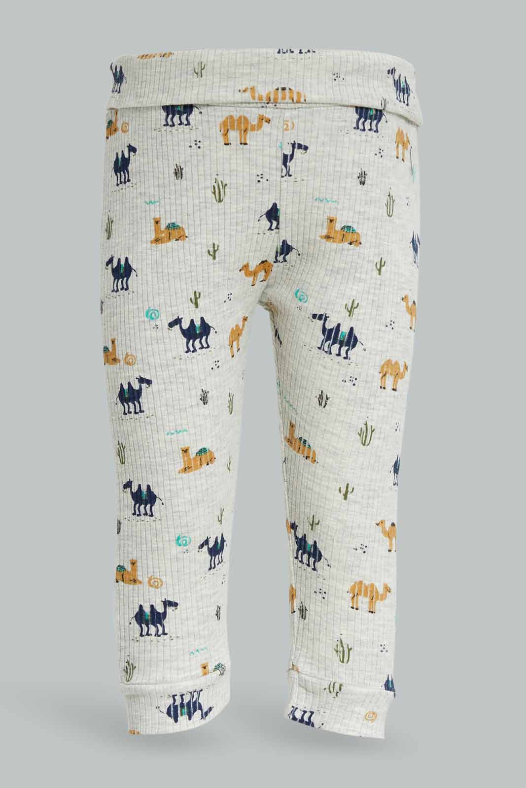 Redtag-Boys-Grey-1-Piece-Bodysuit-+-1-Pyjama-Pants---Set-Category:Sleepsuits,-Colour:Apricot,-Deals:New-In,-Dept:New-Born,-Filter:Baby-(0-to-12-Mths),-NBB-Sleepsuits,-New-In-NBB-APL,-Non-Sale,-S23A,-Section:Boys-(0-to-14Yrs)-Baby-