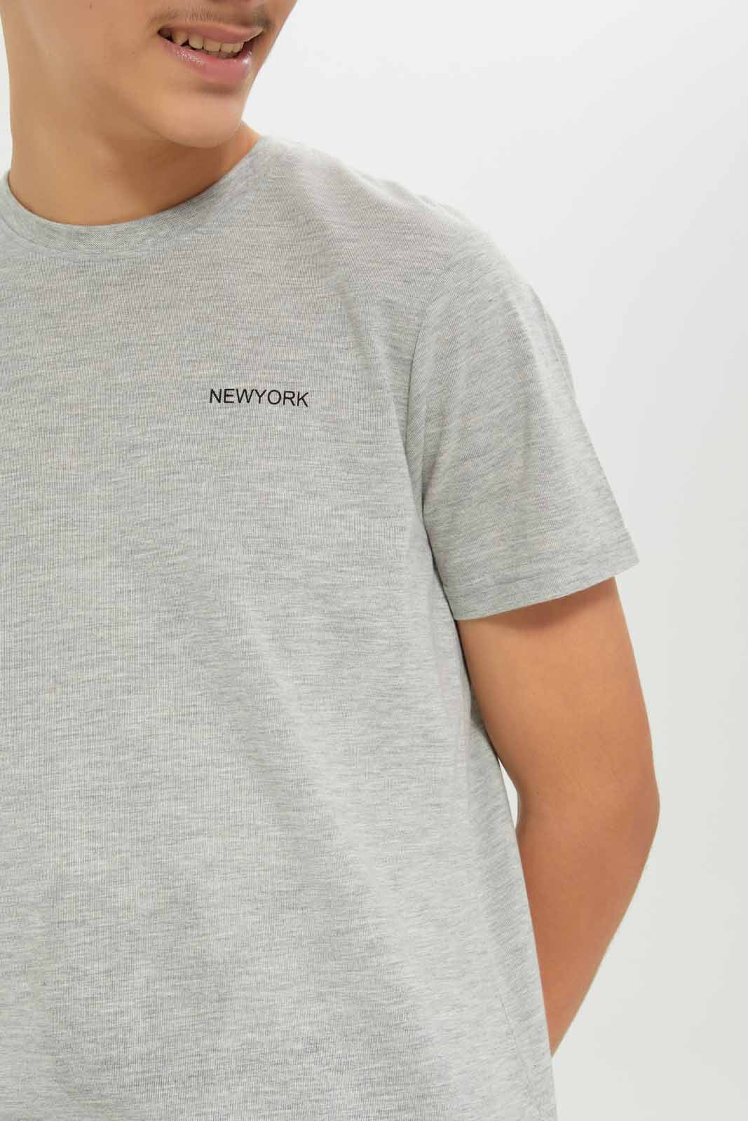 Redtag-Boys-Black/Grey-Mel-2-Pc-Pack-Short-Sleeve-Tshirt-BSR-T-Shirts,-Category:T-Shirts,-Colour:Assorted,-Deals:New-In,-Dept:Boys,-Filter:Senior-Boys-(8-to-14-Yrs),-New-In-BSR-APL,-Non-Sale,-S23A,-Section:Boys-(0-to-14Yrs)-Senior-Boys-9 to 14 Years