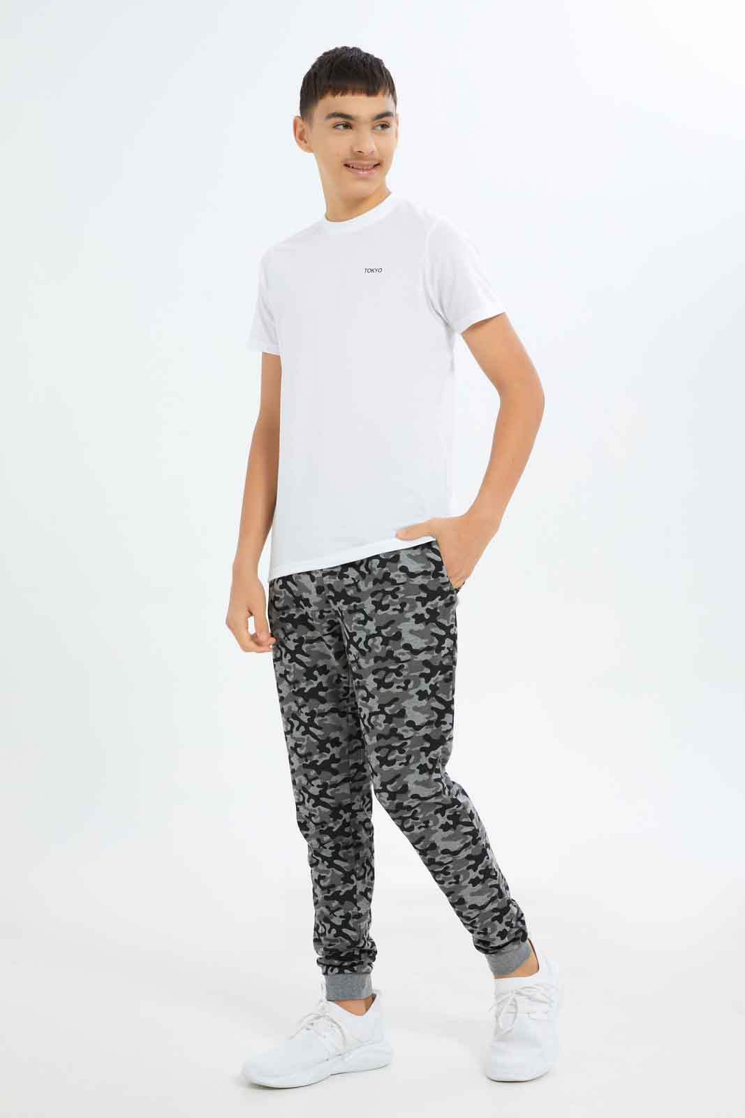 Redtag-Boys-White/Grey-Mel-2-Pc-Pack-Short-Sleeve-Tshirt-BSR-T-Shirts,-Category:T-Shirts,-Colour:Assorted,-Deals:New-In,-Dept:Boys,-Filter:Senior-Boys-(8-to-14-Yrs),-New-In-BSR-APL,-Non-Sale,-S23A,-Section:Boys-(0-to-14Yrs)-Senior-Boys-9 to 14 Years
