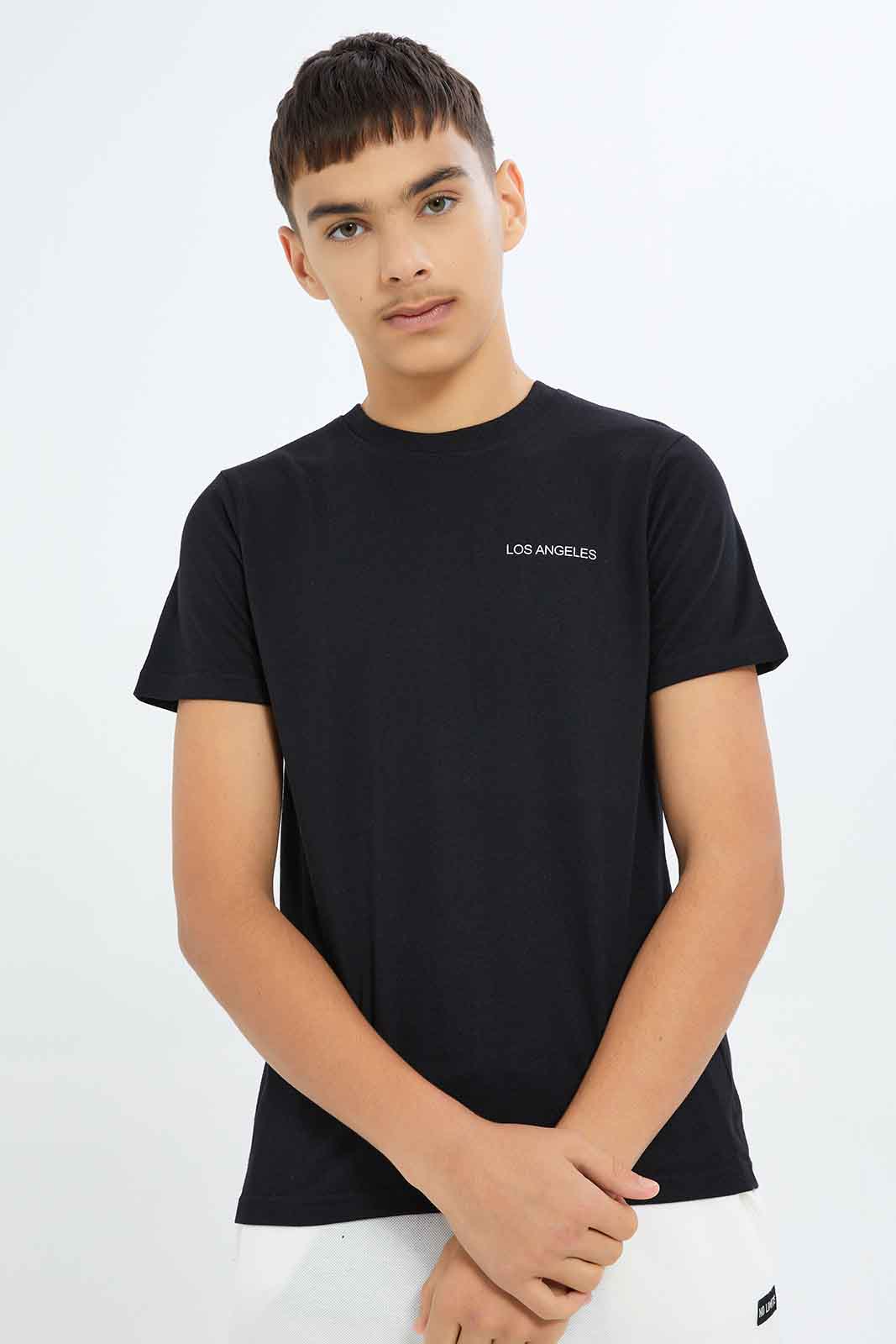 Redtag-Boys-Black/Mint-2-Pc-Pack-Short-Sleeve-Tshirt-BSR-T-Shirts,-Category:T-Shirts,-Colour:Assorted,-Deals:New-In,-Dept:Boys,-Filter:Senior-Boys-(8-to-14-Yrs),-New-In-BSR-APL,-Non-Sale,-S23A,-Section:Boys-(0-to-14Yrs)-Senior-Boys-9 to 14 Years
