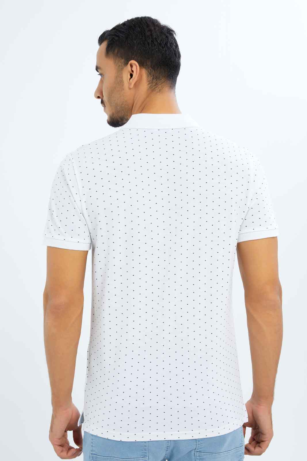 Redtag-Men-White-Aop-Polo-Shirt-With-Chest-Logo-Category:Polo-T-Shirts,-Colour:White,-Deals:New-In,-Dept:Menswear,-Filter:Men's-Clothing,-Men-Polo-T-Shirts,-New-In-Men-APL,-Non-Sale,-S23B,-Section:Men-Men's-