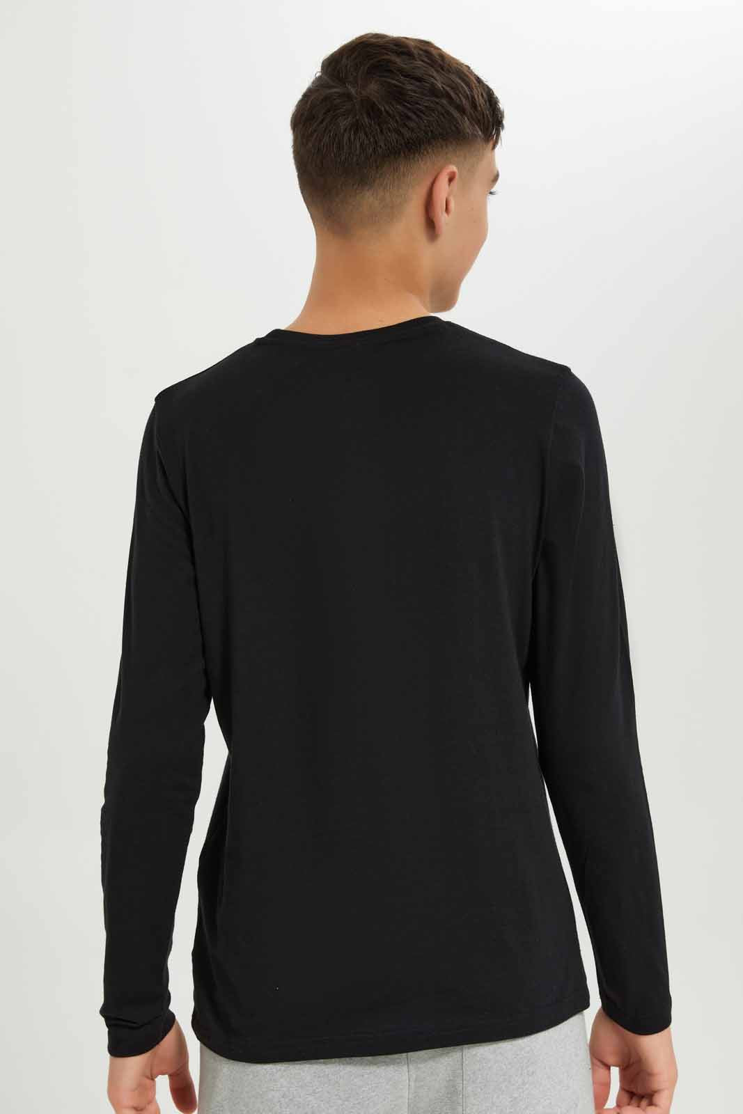Redtag-Boys-Black-A-Day-Without-Gaming-Long-Sleeve-Graphic-Tee-BSR-T-Shirts,-Category:T-Shirts,-Colour:Black,-Deals:New-In,-Dept:Boys,-Filter:Senior-Boys-(8-to-14-Yrs),-New-In-BSR-APL,-Non-Sale,-S23A,-Section:Boys-(0-to-14Yrs),-TBL-Senior-Boys-9 to 14 Years