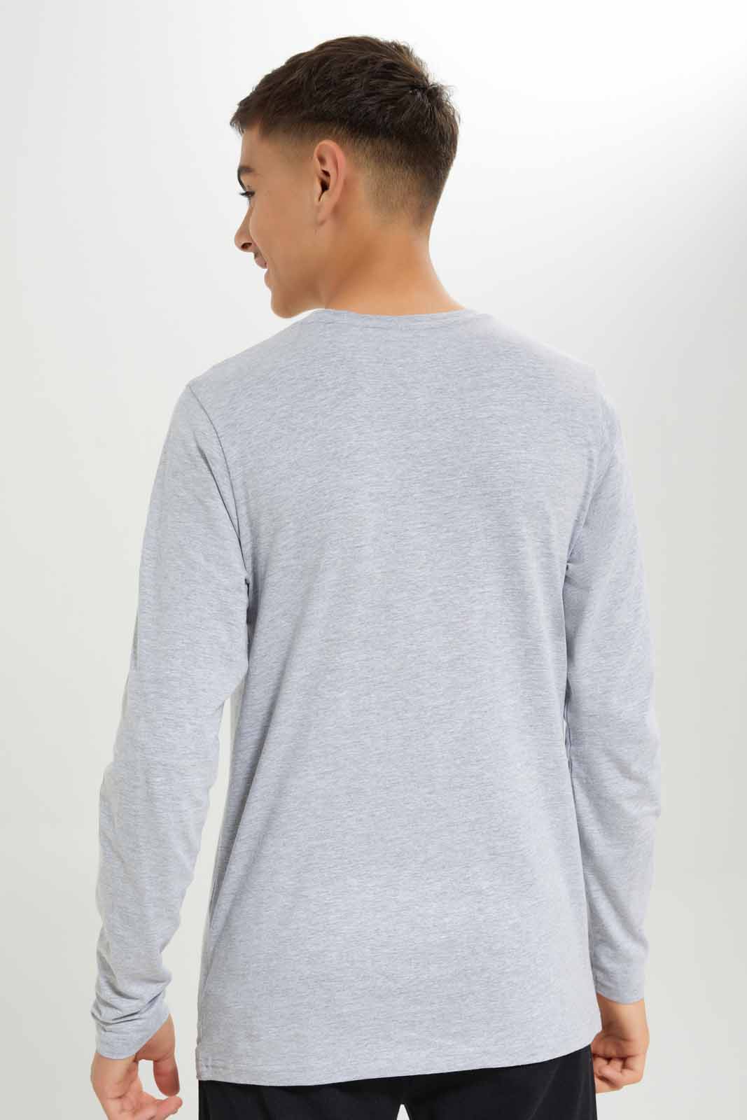 Redtag-Boys-Grey-Mel-Gaming-Dna-Long-Sleeve-Graphic-Tee-BSR-T-Shirts,-Category:T-Shirts,-Colour:Grey,-Deals:New-In,-Dept:Boys,-Filter:Senior-Boys-(8-to-14-Yrs),-New-In-BSR-APL,-Non-Sale,-S23A,-Section:Boys-(0-to-14Yrs),-TBL-Senior-Boys-9 to 14 Years