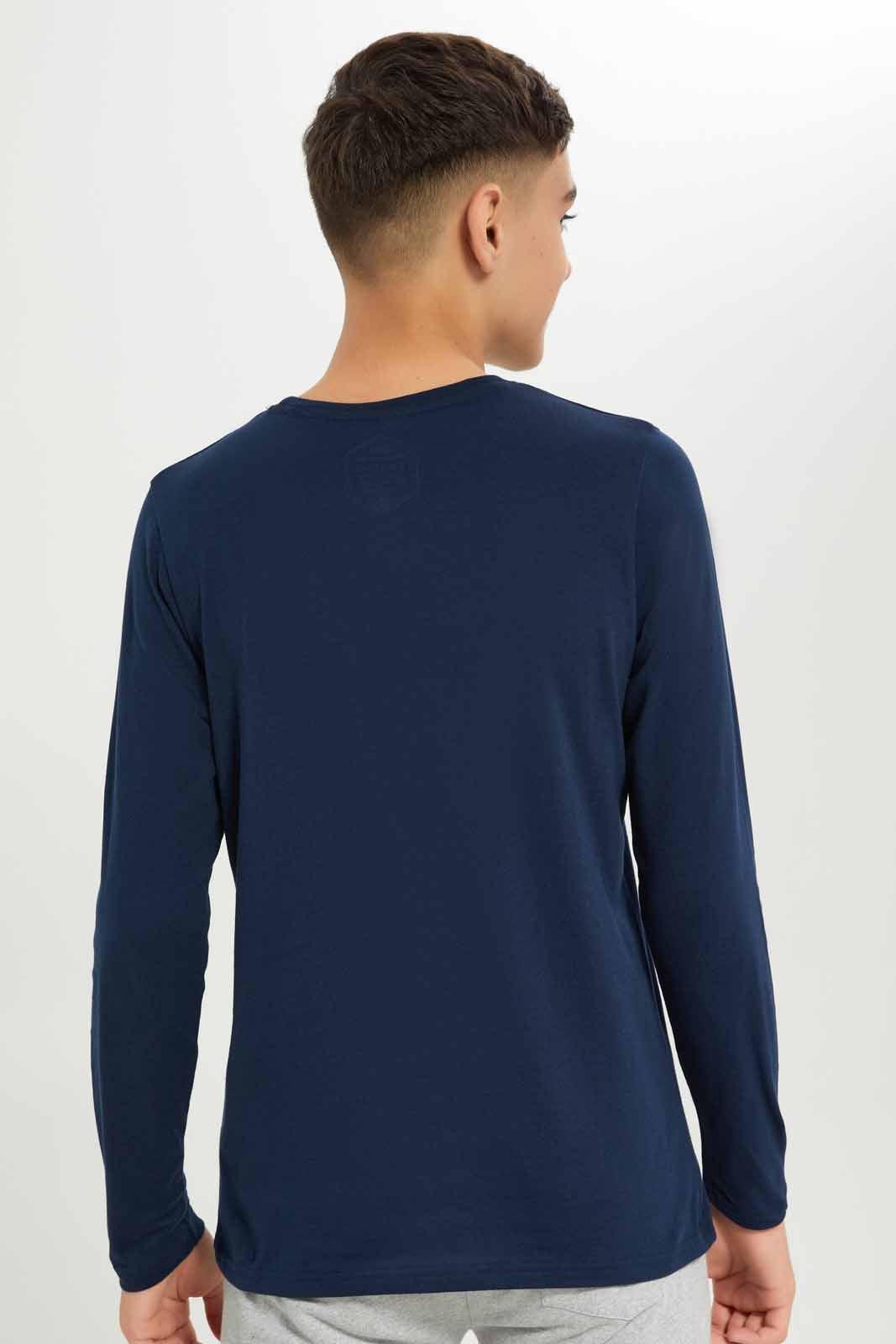 Redtag-Boys-Navy-Plain-Skate-Long-Sleeve-Graphic-Tee-BSR-T-Shirts,-Category:T-Shirts,-Colour:Navy,-Deals:New-In,-Dept:Boys,-Filter:Senior-Boys-(8-to-14-Yrs),-New-In-BSR-APL,-Non-Sale,-S23A,-Section:Boys-(0-to-14Yrs),-TBL-Senior-Boys-9 to 14 Years