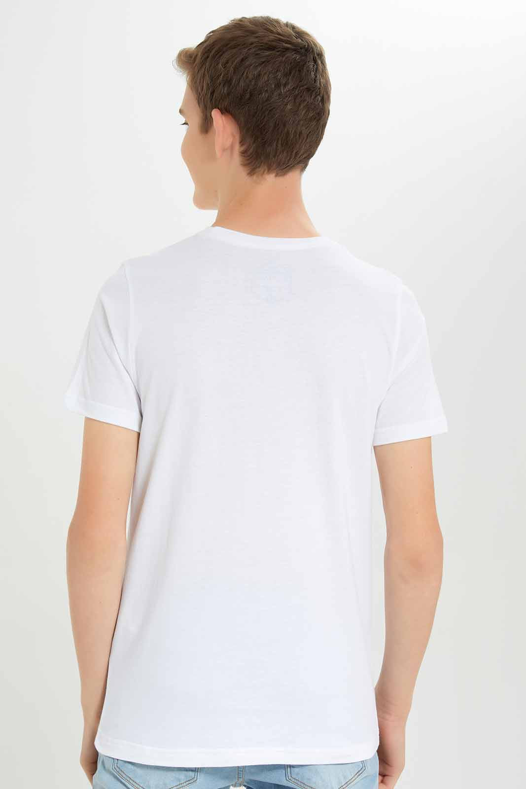Redtag-Boys-White-2022-Shoe-Skate-Short-Sleeve-Graphic-Tee-BSR-T-Shirts,-Category:T-Shirts,-Colour:White,-Deals:New-In,-Dept:Boys,-Filter:Senior-Boys-(8-to-14-Yrs),-New-In-BSR-APL,-Non-Sale,-S23A,-Section:Boys-(0-to-14Yrs),-TBL-Senior-Boys-9 to 14 Years