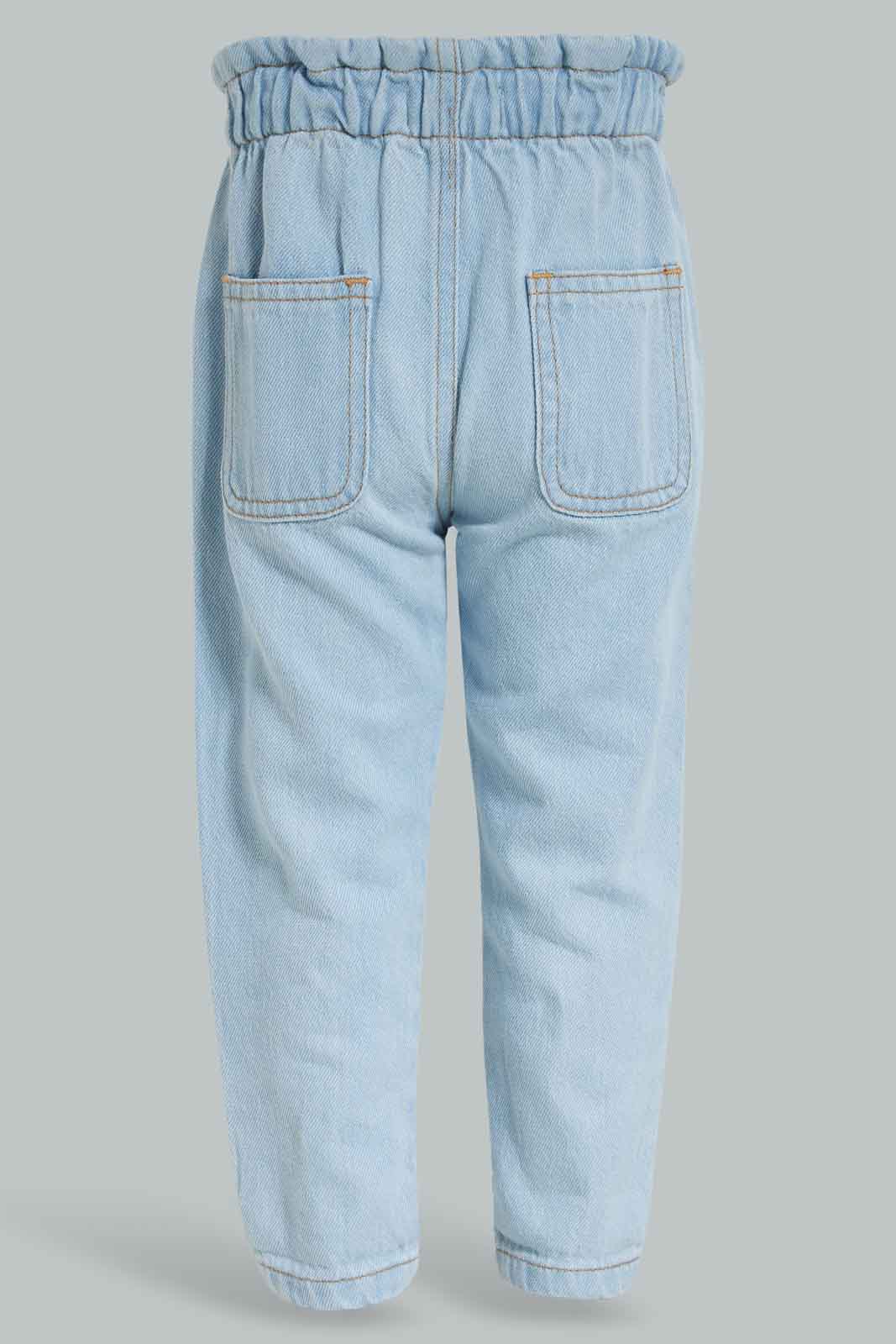 Redtag-Girls-Light-Wash-4-Pocket-Paper-Jeans-Category:Jeans,-Colour:Light-Wash,-Deals:New-In,-Filter:Infant-Girls-(3-to-24-Mths),-ING-Jeans,-New-In-ING-APL,-Non-Sale,-Section:Girls-(0-to-14Yrs),-W22B-Infant-Girls-3 to 24 Months