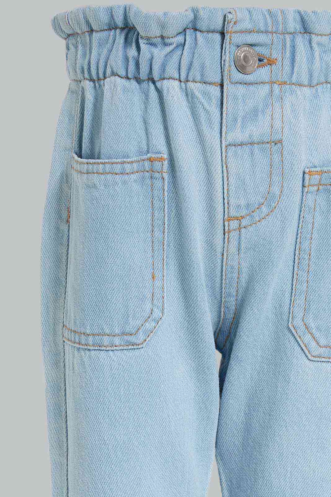 Redtag-Girls-Light-Wash-4-Pocket-Paper-Jeans-Category:Jeans,-Colour:Light-Wash,-Deals:New-In,-Filter:Infant-Girls-(3-to-24-Mths),-ING-Jeans,-New-In-ING-APL,-Non-Sale,-Section:Girls-(0-to-14Yrs),-W22B-Infant-Girls-3 to 24 Months