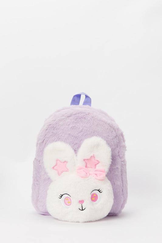 Redtag-Lilac-Embellished-Backpack-Category:Bags,-Colour:Lilac,-Deals:New-In,-Dept:Girls,-Filter:Girls-Accessories,-GIR-Bags,-H1:ACC,-H2:GIR,-H3:GIA,-H4:HBG,-New-In,-New-In-GIR-ACC,-Non-Sale,-S23A,-Season:S23B,-Section:Girls-(0-to-14Yrs),-Style:FUR-Girls-