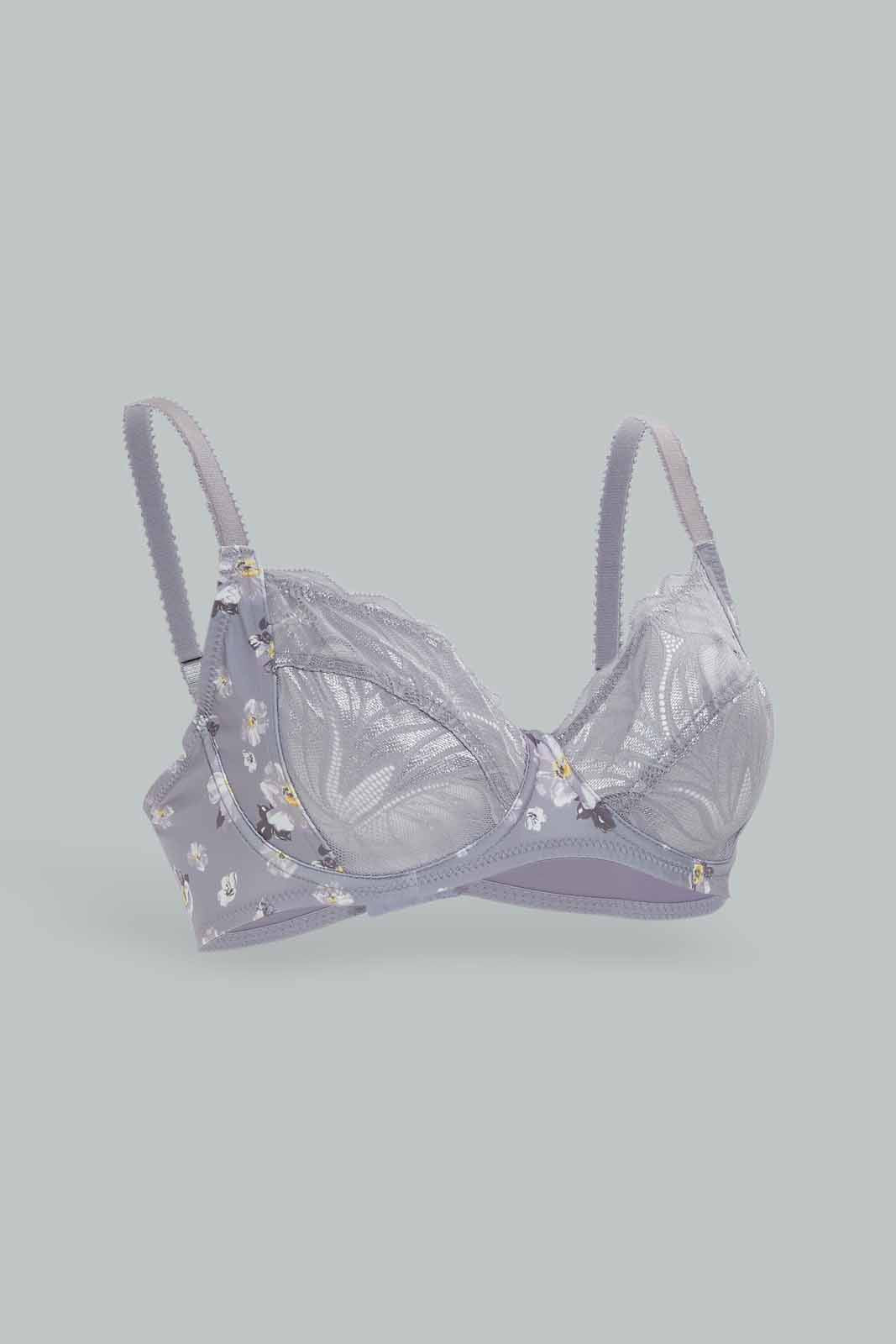 Redtag-Women-Pack-Of-2-Non-Padded-Bra-Printed-And-Solid-Category:Bras,-Colour:Assorted,-Deals:New-In,-Dept:Ladieswear,-Filter:Women's-Clothing,-New-In-Women-APL,-Non-Sale,-Section:Women,-W22B,-Women-Bras--