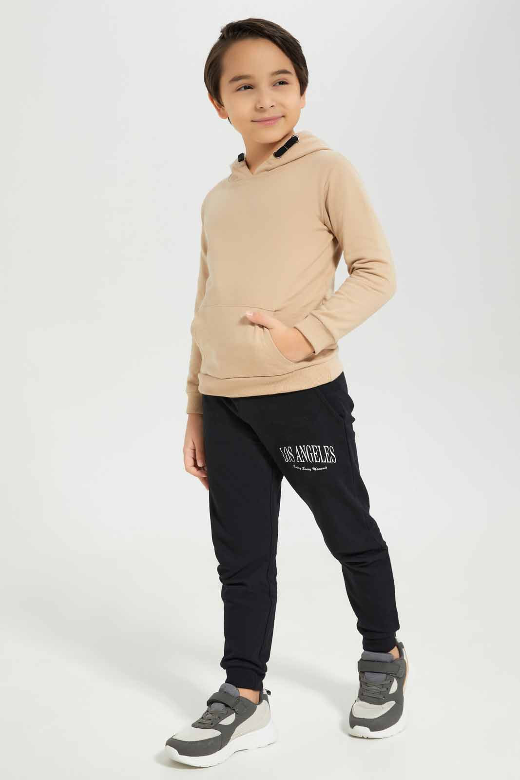 Redtag-Boys-Stone-Hooded-Sweatshirt-BOY-Sweatshirts,-Category:Sweatshirts,-Colour:Beige,-Deals:New-In,-Dept:Boys,-Filter:Boys-(2-to-8-Yrs),-New-In-BOY-APL,-Non-Sale,-S23A,-Section:Boys-(0-to-14Yrs),-TBL-Boys-2 to 8 Years