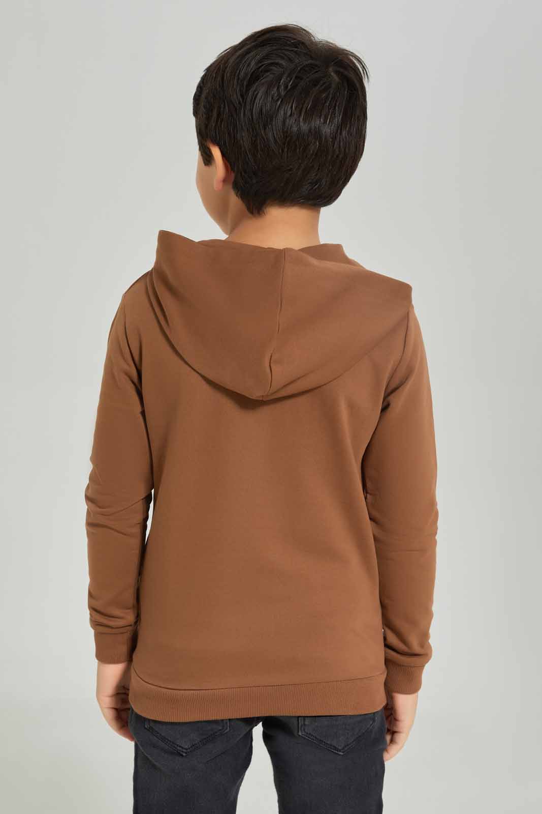 Redtag-Boys-Brown-Hooded-Sweatshirt-BOY-Sweatshirts,-Category:Sweatshirts,-Colour:Brown,-Deals:New-In,-Dept:Boys,-Filter:Boys-(2-to-8-Yrs),-New-In-BOY-APL,-Non-Sale,-S23A,-Section:Boys-(0-to-14Yrs),-TBL-Boys-2 to 8 Years