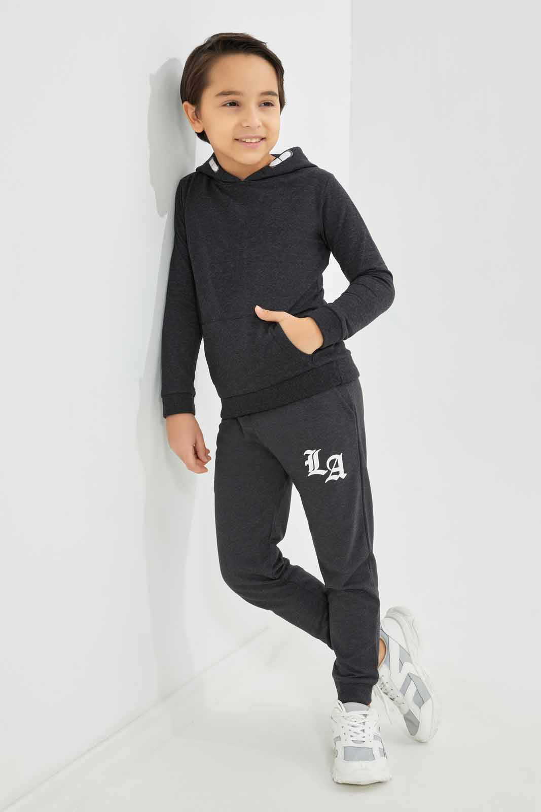Redtag-Boys-Charcoal-Hooded-Sweatshirt-BOY-Sweatshirts,-Category:Sweatshirts,-Colour:Charcoal,-Deals:New-In,-Dept:Boys,-Filter:Boys-(2-to-8-Yrs),-New-In-BOY-APL,-Non-Sale,-S23A,-Section:Boys-(0-to-14Yrs),-TBL-Boys-2 to 8 Years
