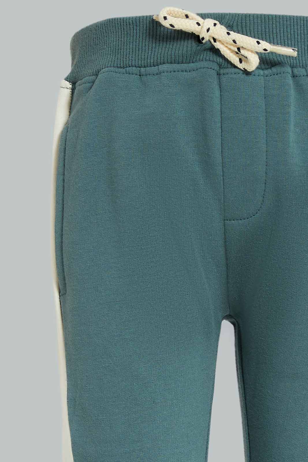 Redtag-Boys-Green-And-Beige-Multi-Color-Hoody-Jogging-Suit-Category:Jog-Sets,-Colour:Green,-Deals:New-In,-Dept:Boys,-Filter:Infant-Boys-(3-to-24-Mths),-INB-Jog-Sets,-New-In-INB-APL,-Non-Sale,-S23A,-Section:Boys-(0-to-14Yrs)-Infant-Boys-