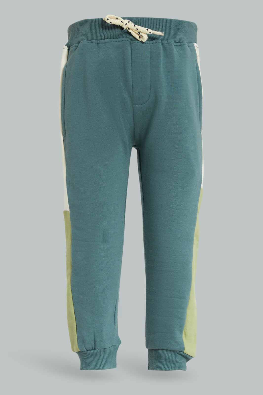 Redtag-Boys-Green-And-Beige-Multi-Color-Hoody-Jogging-Suit-Category:Jog-Sets,-Colour:Green,-Deals:New-In,-Dept:Boys,-Filter:Infant-Boys-(3-to-24-Mths),-INB-Jog-Sets,-New-In-INB-APL,-Non-Sale,-S23A,-Section:Boys-(0-to-14Yrs)-Infant-Boys-