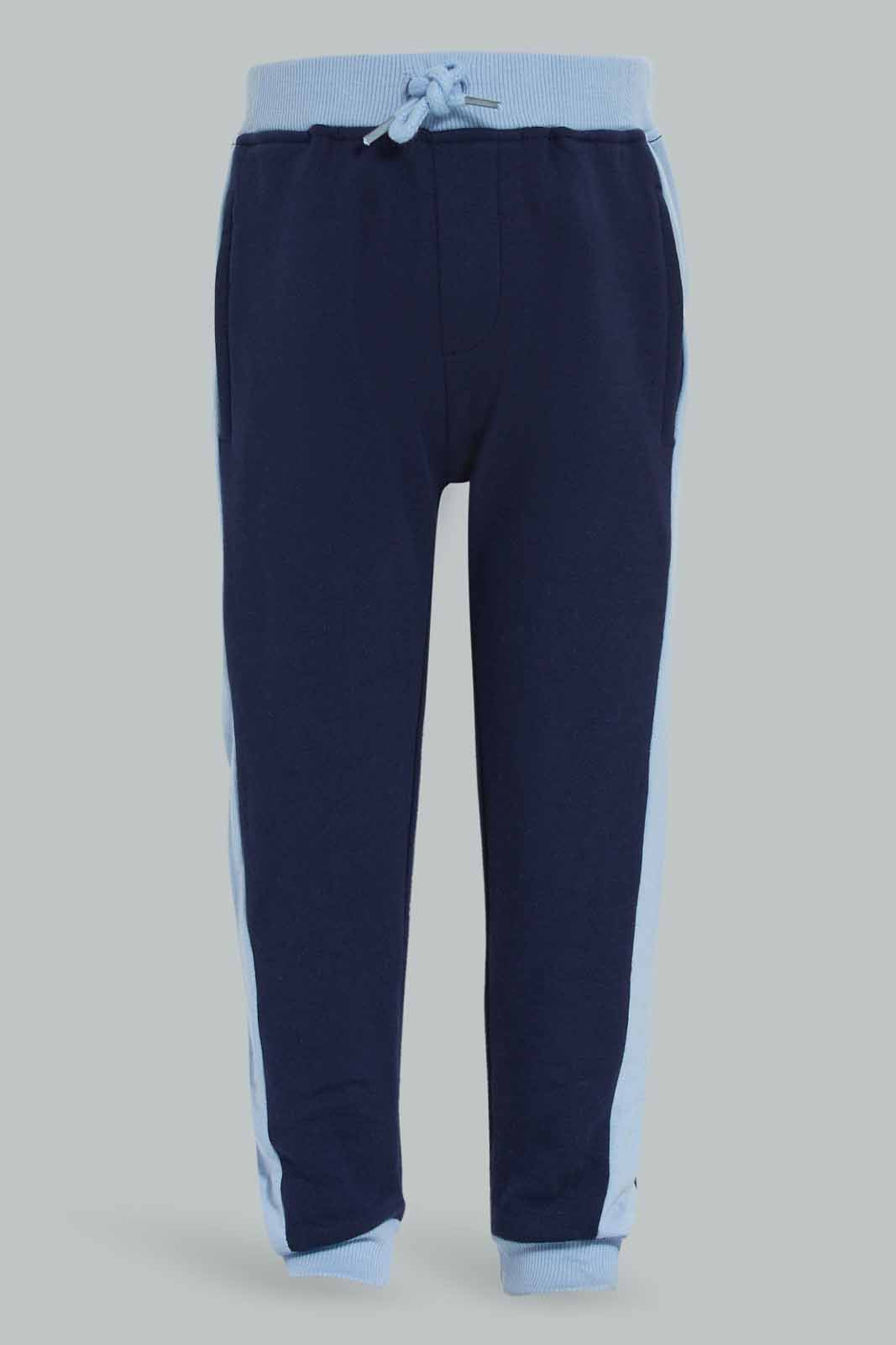 Redtag-Boys-Rust-And-Orange-Cut-And-Sew-Crew-Neck-Jogging-Suit-Category:Jog-Sets,-Colour:Orange,-Deals:New-In,-Dept:Boys,-Filter:Infant-Boys-(3-to-24-Mths),-INB-Jog-Sets,-New-In-INB-APL,-Non-Sale,-S23A,-Section:Boys-(0-to-14Yrs)-Infant-Boys-3 to 24 Months