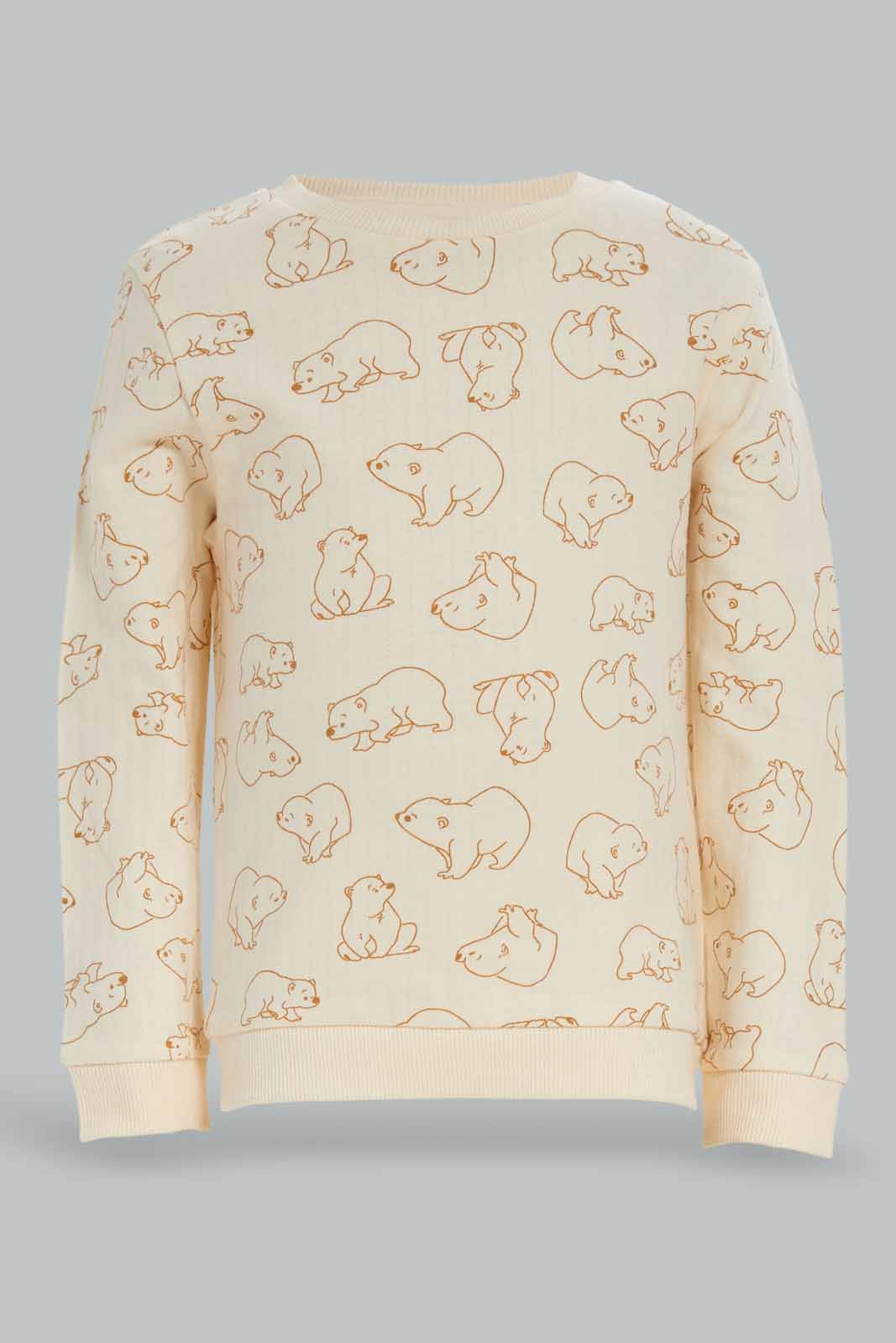 Redtag-Boys-Cream-Pannel-Crew-Neck-Padding-Jogging-Suit-Category:Jog-Sets,-Colour:Cream,-Deals:New-In,-Dept:Boys,-Filter:Infant-Boys-(3-to-24-Mths),-INB-Jog-Sets,-New-In-INB-APL,-Non-Sale,-S23A,-Section:Boys-(0-to-14Yrs)-Infant-Boys-3 to 24 Months