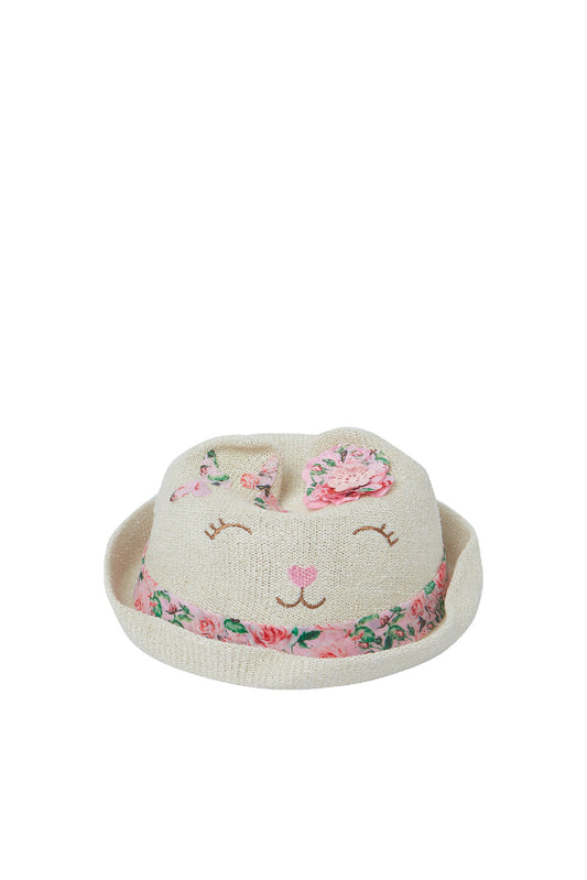 Redtag-Multi-Colour-Character-Embellished-Hat-Category:Caps-&-Hats,-Colour:Assorted,-Dept:Girls,-Filter:Girls-Accessories,-GIR-Caps-&-Hats,-New-In,-New-In-GIR-ACC,-Non-Sale,-S23A,-Section:Girls-(0-to-14Yrs)-Girls-