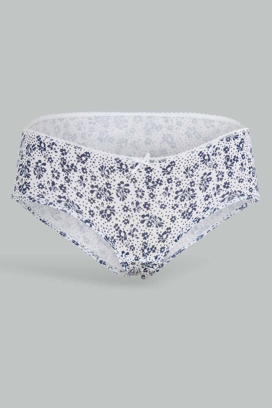 Redtag-Women-Assorted-Print/Plain-Boy-Leg-Briefs-(5-Pack)-365,-Category:Briefs,-Colour:Assorted,-Deals:New-In,-Dept:Ladieswear,-Filter:Women's-Clothing,-New-In-Women-APL,-Non-Sale,-Section:Women,-Women-Briefs--