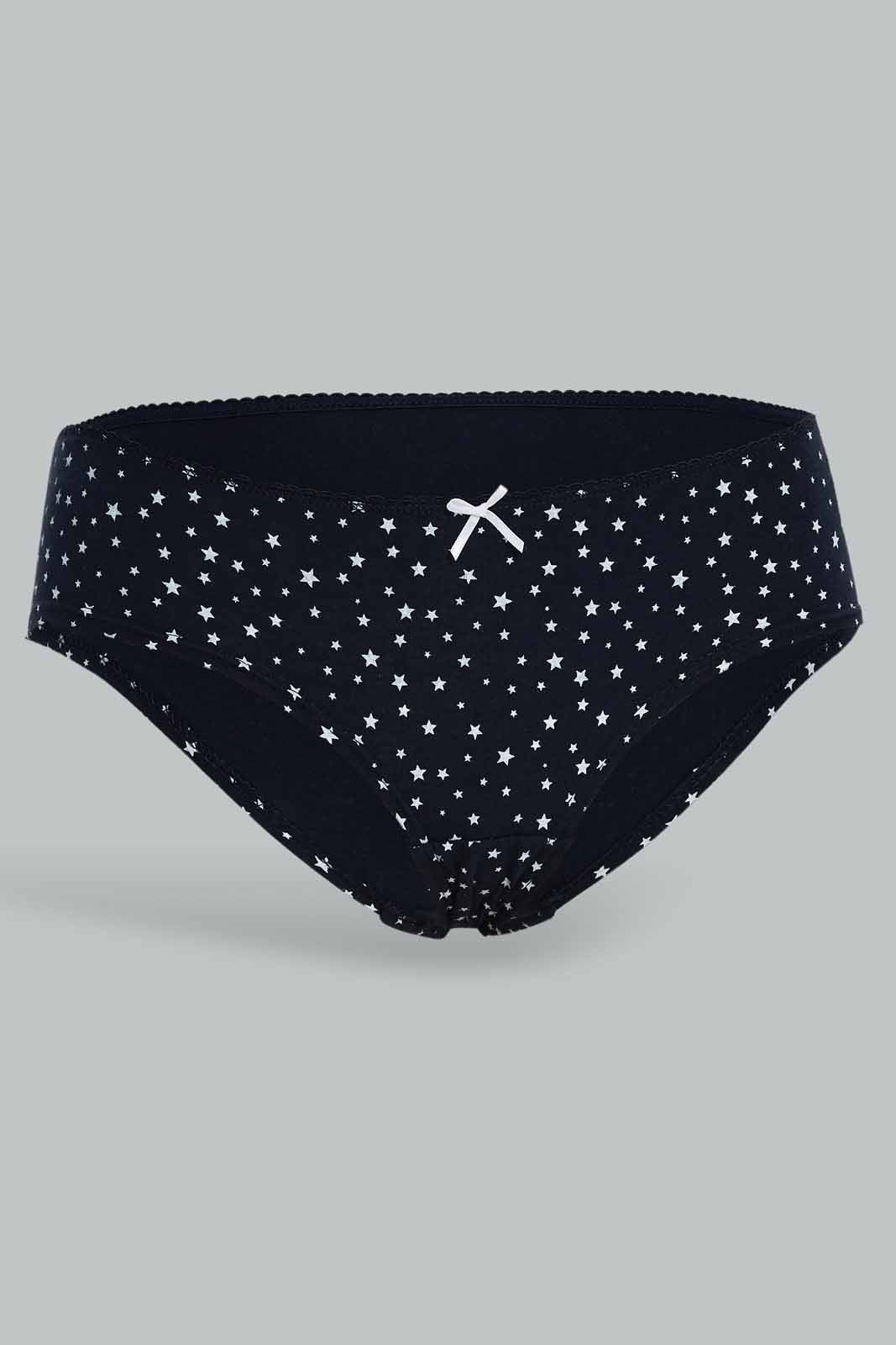 Redtag-Women-Assorted-Print/Plain-Boy-Leg-Briefs-(5-Pack)-365,-Category:Briefs,-Colour:Assorted,-Deals:New-In,-Dept:Ladieswear,-Filter:Women's-Clothing,-New-In-Women-APL,-Non-Sale,-Section:Women,-Women-Briefs--