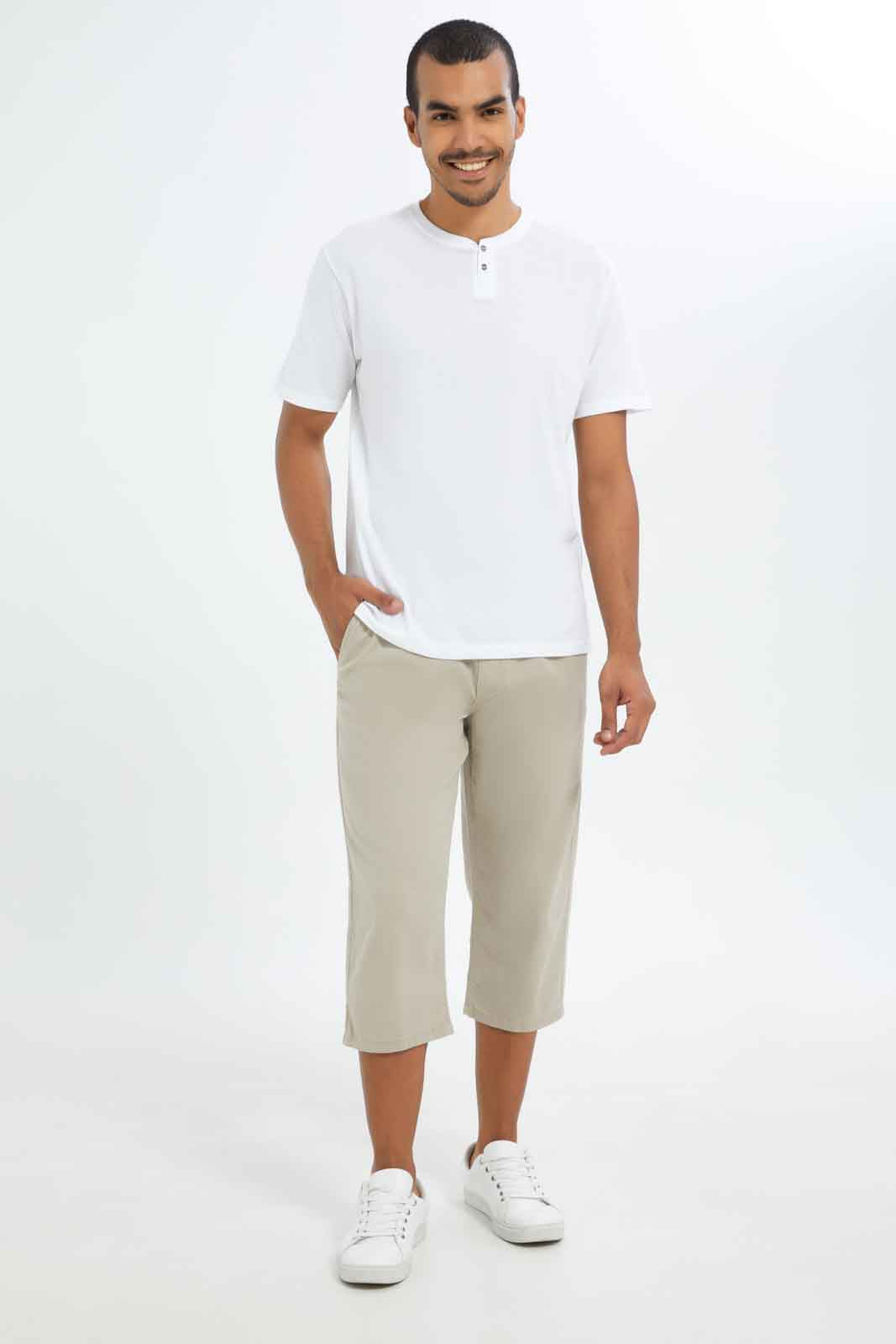 Redtag-Men-Beige-Pull-On-Knee-Length-Shorts-CAPSULE-BUY,-Category:Shorts,-Colour:Beige,-Deals:New-In,-Dept:Menswear,-Filter:Men's-Clothing,-Men-Shorts,-New-In-Men-APL,-Non-Sale,-S23A,-Section:Men--
