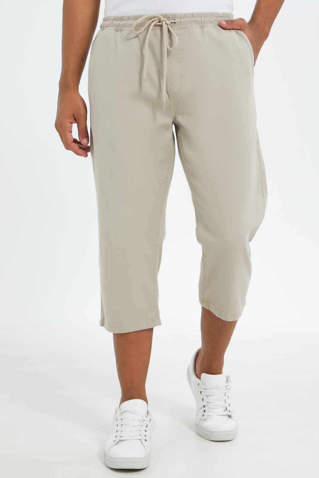 Redtag-Men-Beige-Pull-On-Knee-Length-Shorts-CAPSULE-BUY,-Category:Shorts,-Colour:Beige,-Deals:New-In,-Dept:Menswear,-Filter:Men's-Clothing,-Men-Shorts,-New-In-Men-APL,-Non-Sale,-S23A,-Section:Men--