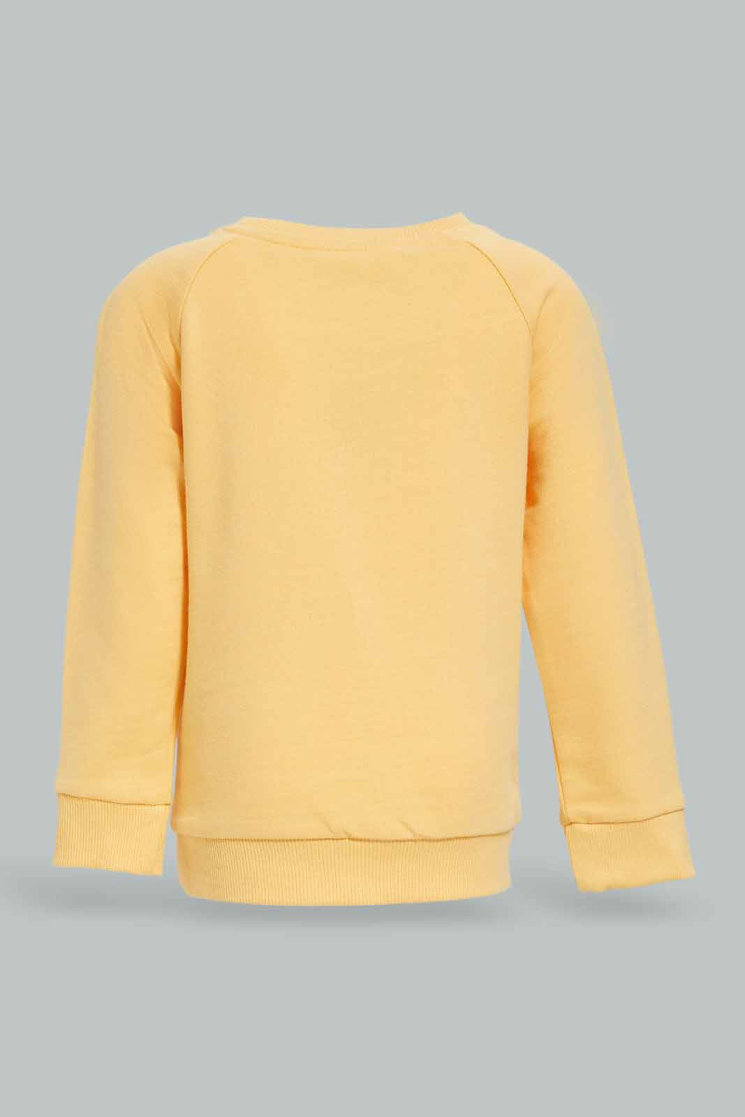 Redtag-Boys-Mustard-Car-Crew-Top-With-White-Bottom-Joggign-Suit-Category:Jog-Sets,-Colour:Mustard,-Deals:New-In,-Dept:Boys,-Filter:Infant-Boys-(3-to-24-Mths),-INB-Jog-Sets,-New-In-INB-APL,-Non-Sale,-S23A,-Section:Boys-(0-to-14Yrs)-Infant-Boys-3 to 24 Months