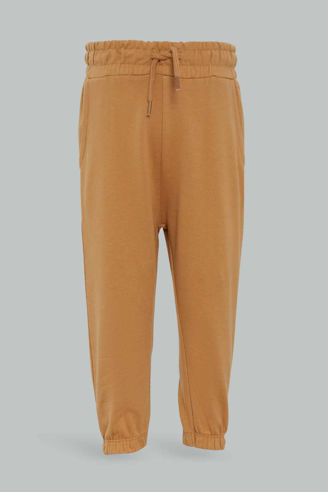 Redtag-Boys-Ecru-Jungle-Aop-Top-And-Beige-Bottom-Crew-Jogging-Suit-Category:Jog-Sets,-Colour:Ecru,-Deals:New-In,-Dept:Boys,-Filter:Infant-Boys-(3-to-24-Mths),-INB-Jog-Sets,-New-In-INB-APL,-Non-Sale,-S23A,-Section:Boys-(0-to-14Yrs)-Infant-Boys-3 to 24 Months