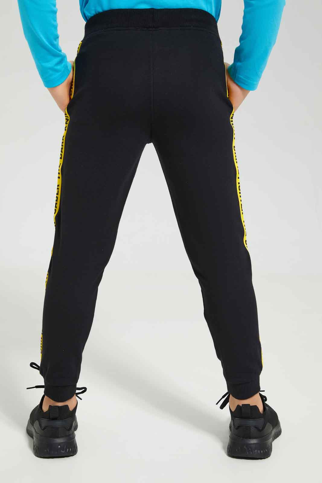 Redtag-Boys-Black-Batman-Jog-Pant-BOY-Joggers,-Category:Joggers,-CHA,-Colour:Black,-Deals:New-In,-Dept:Boys,-Filter:Boys-(2-to-8-Yrs),-New-In-BOY-APL,-Non-Sale,-S23A,-Section:Boys-(0-to-14Yrs),-TBL-Boys-2 to 8 Years