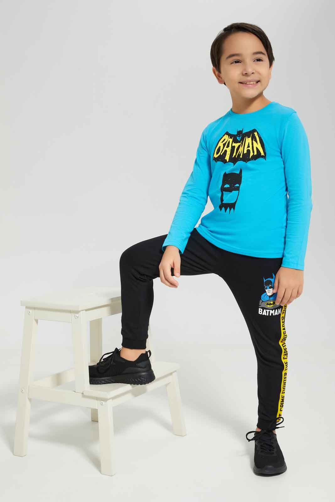 Redtag-Boys-Black-Batman-Jog-Pant-BOY-Joggers,-Category:Joggers,-CHA,-Colour:Black,-Deals:New-In,-Dept:Boys,-Filter:Boys-(2-to-8-Yrs),-New-In-BOY-APL,-Non-Sale,-S23A,-Section:Boys-(0-to-14Yrs),-TBL-Boys-2 to 8 Years