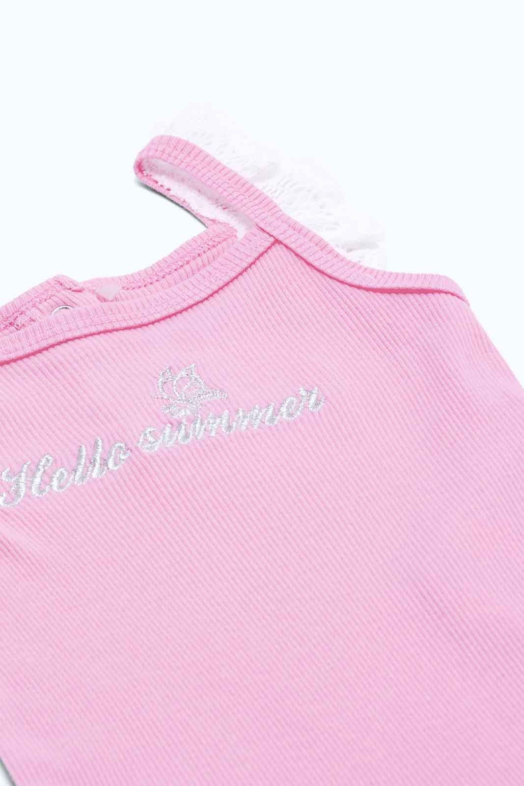 Redtag-Girls-Pink-3-Pc-Bodysuit-And-Legging-Set-Category:Gift-Sets,-Colour:Assorted,-Deals:New-In,-Dept:New-Born,-Filter:Baby-(0-to-12-Mths),-NBG-Gift-Sets,-New-In-NBG-APL,-Non-Sale,-S23B,-Section:Boys-(0-to-14Yrs)-Baby-0 to 12 Months