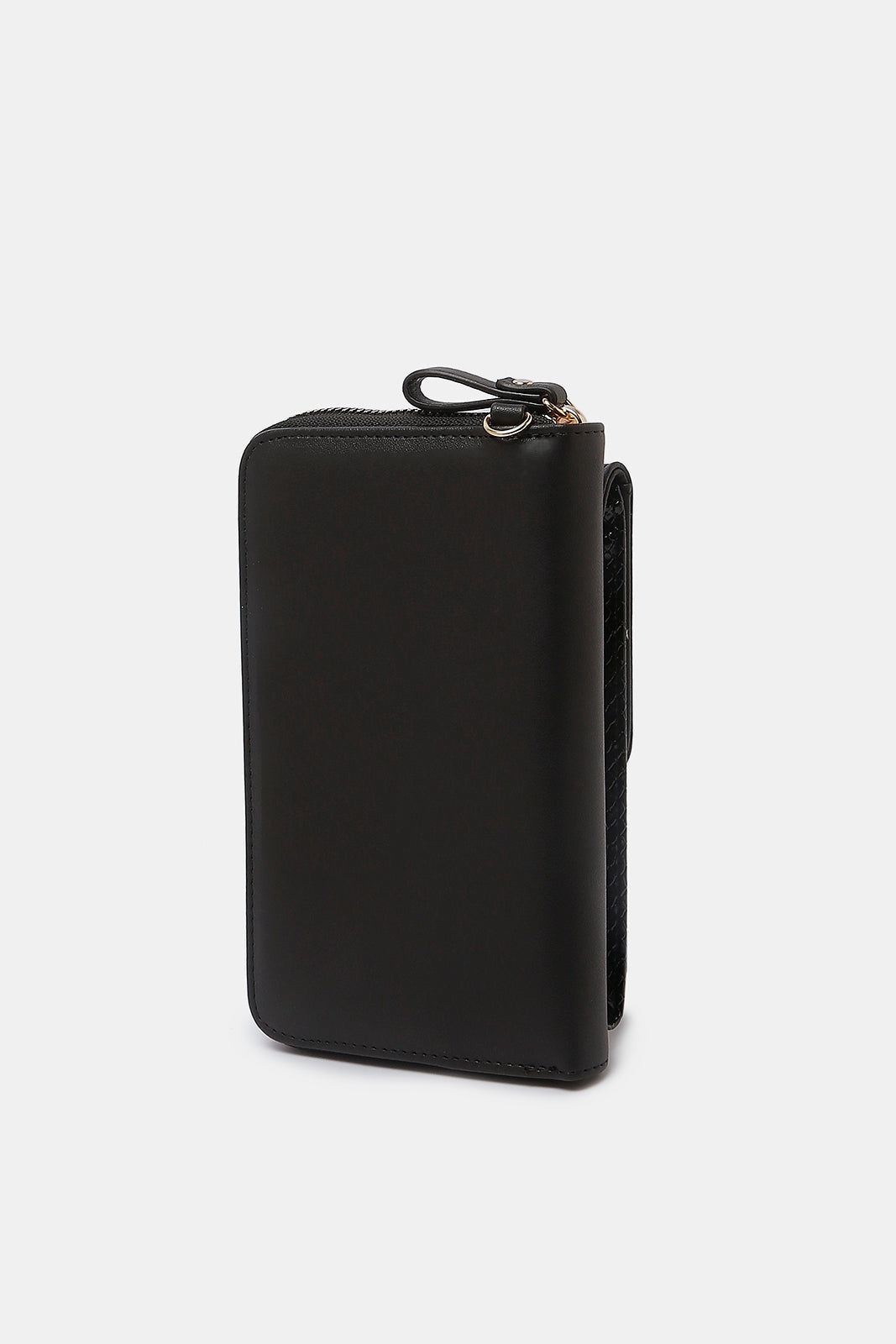 Redtag-Women-Black-Textured-Mobile-Purse-Category:Purse,-Colour:Black,-Deals:2-FOR-89,-Deals:New-In,-Dept:Ladieswear,-Filter:Women's-Accessories,-New-In,-New-In-Women-ACC,-Non-Sale,-S23A,-Section:Women,-Women-Bags-Women-