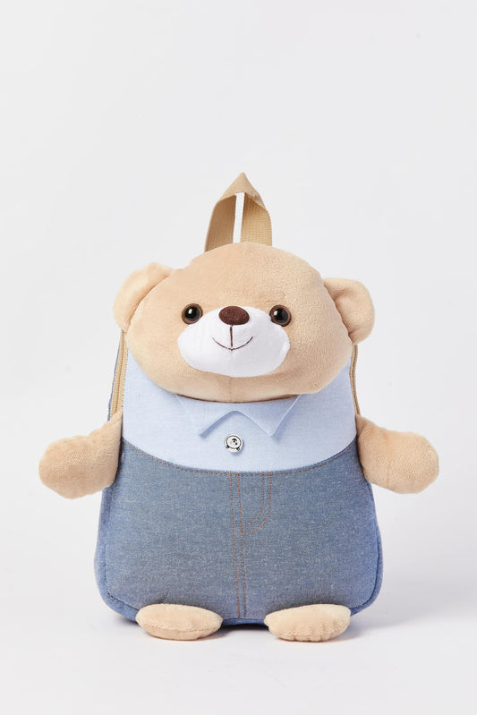 Redtag-Blue-Character-Faux-Fur-Backpack-BOY-Bags,-Category:Bags,-Colour:Blue,-Dept:Boys,-Filter:Boys-Accessories,-New-In,-New-In-BOY-ACC,-Non-Sale,-S23A,-Section:Boys-(0-to-14Yrs)-Boys-