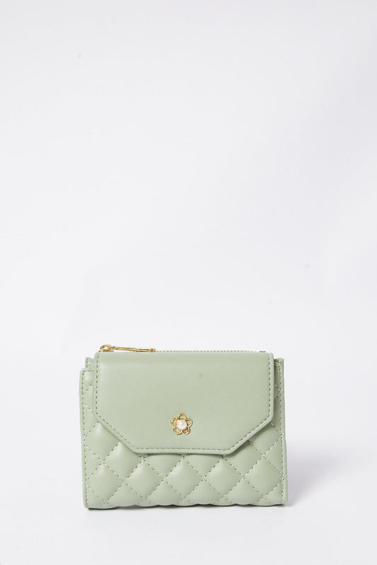 Redtag-Mint-Green-Stitch-Quilting-Purse-Category:Purse,-Colour:Mint,-Deals:New-In,-Dept:Girls,-Filter:Girls-Accessories,-GIR-Bags,-New-In,-New-In-GIR-ACC,-Non-Sale,-S23A,-Section:Girls-(0-to-14Yrs)-Girls-