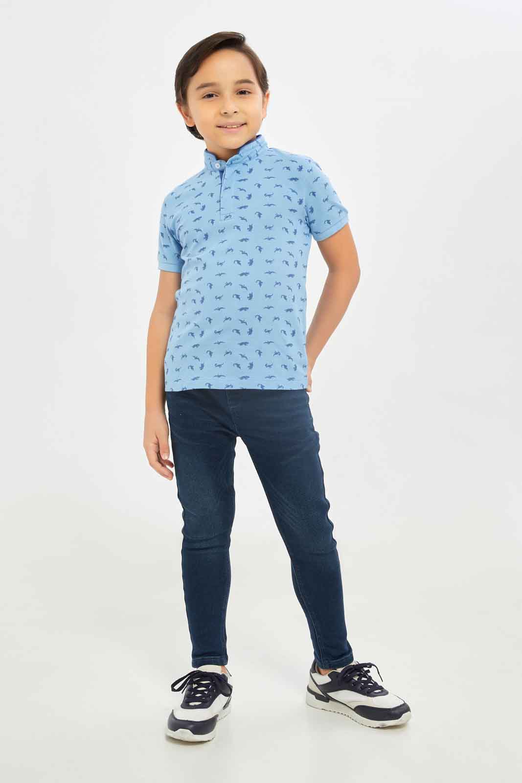 Redtag-Boys-Dark-Wash-Rib-Waist-Band-Knit-Denim-Pull-On-Jeans-BOY-Jeans,-Category:Jeans,-Colour:Blue,-Deals:New-In,-Dept:Boys,-Filter:Boys-(2-to-8-Yrs),-New-In-BOY-APL,-Non-Sale,-S23B,-Section:Boys-(0-to-14Yrs)-Boys-2 to 8 Years