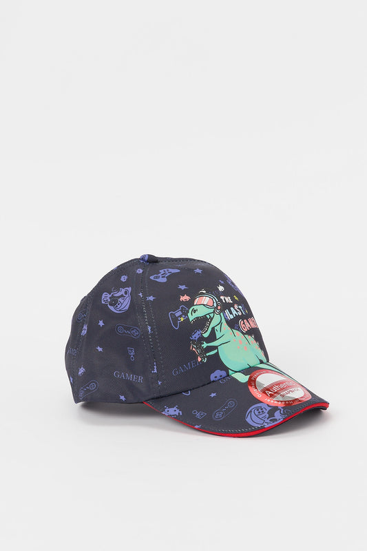 Redtag-Multi-Colour-Printed-Cap-BOY-Caps-&-Hats,-Category:Caps-&-Hats,-Colour:Assorted,-Deals:New-In,-Dept:Boys,-Filter:Boys-Accessories,-H1:ACC,-H2:BOY,-H3:BOA,-H4:FAA,-New-In,-New-In-BOY-ACC,-Non-Sale,-S23A,-Season:S23B,-Section:Boys-(0-to-14Yrs)-Boys-