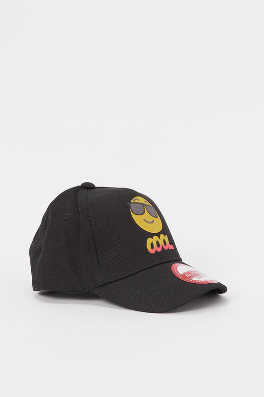 Redtag-Black-Charcater-Embellished-Cap-BOY-Caps-&-Hats,-Category:Caps-&-Hats,-Colour:Black,-Deals:New-In,-Dept:Boys,-Filter:Boys-Accessories,-H1:ACC,-H2:BOY,-H3:BOA,-H4:FAA,-New-In,-New-In-BOY-ACC,-Non-Sale,-S23A,-Season:S23B,-Section:Boys-(0-to-14Yrs)-Boys-