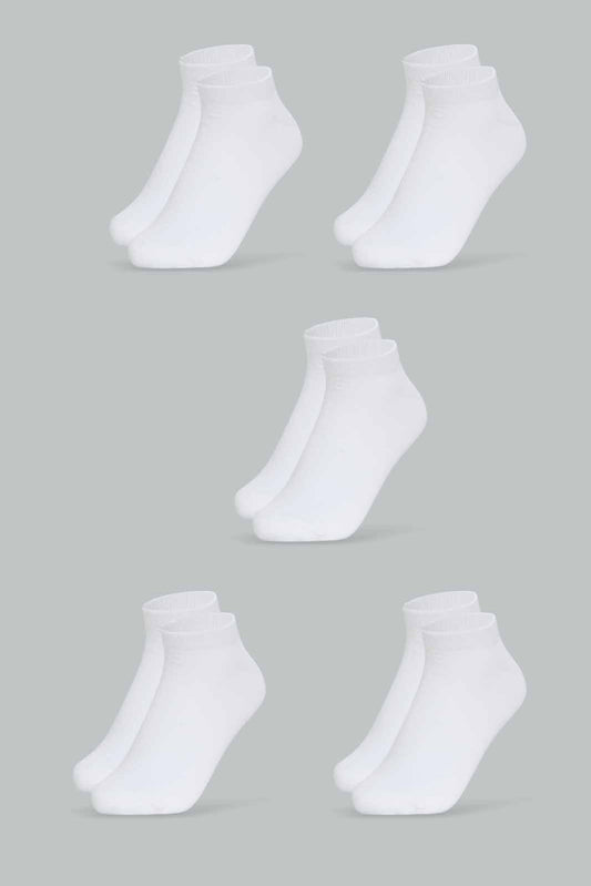 Redtag-Women-White-Color-Ladies-Sports-Ankle-Non-Terry-Socks-1*5-365,-Category:Socks,-Colour:White,-Deals:New-In,-Dept:Ladieswear,-Filter:Women's-Clothing,-New-In-Women-APL,-Non-Sale,-Section:Women,-Women-Socks--