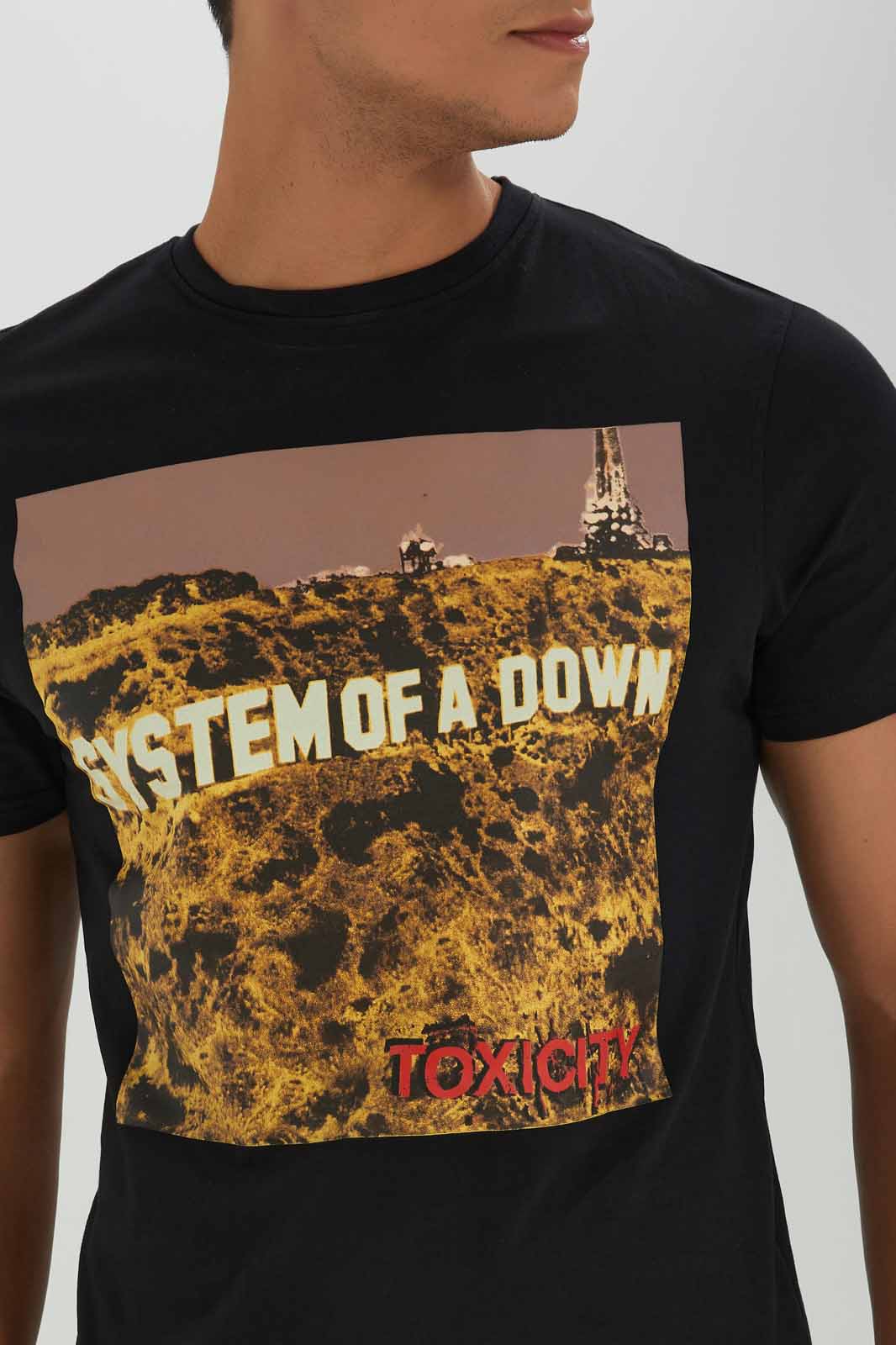 Redtag-Men-Black-System-Of-A-Down-T-Shirt-Category:T-Shirts,-Colour:Black,-Deals:New-In,-Dept:Menswear,-Filter:Men's-Clothing,-Men-T-Shirts,-New-In-Men-APL,-Non-Sale,-Section:Men,-W22B-Men's-