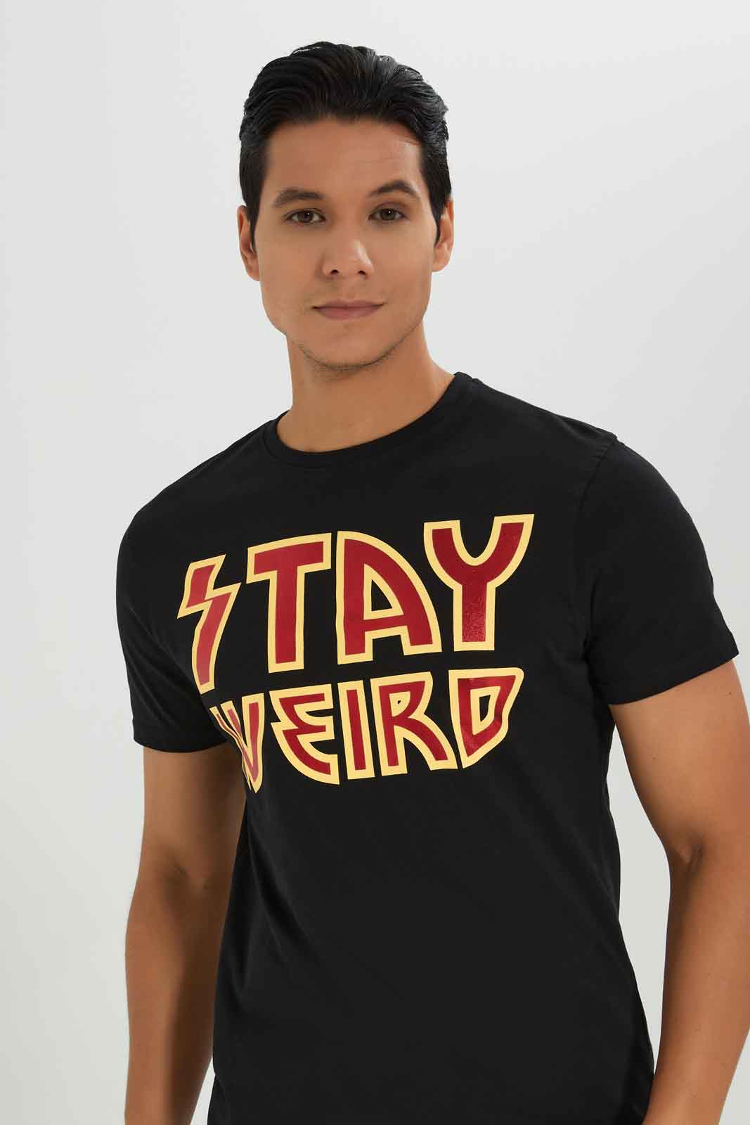Redtag-Men-Black-Rock-N-Roll-T-Shirt-Category:T-Shirts,-Colour:Black,-Deals:New-In,-Dept:Menswear,-Filter:Men's-Clothing,-Men-T-Shirts,-New-In-Men-APL,-Non-Sale,-Section:Men,-W22B-Men's-