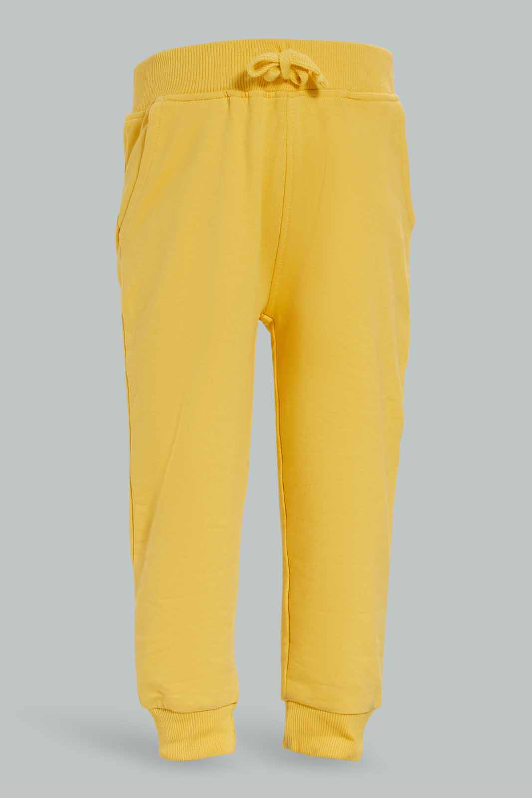 Redtag-Boys-Mustard-Basic-Top-And-Bottom-Crewneck-Jogging-Suit-Category:Jog-Sets,-Colour:Mustard,-Deals:New-In,-Dept:Boys,-Filter:Infant-Boys-(3-to-24-Mths),-INB-Jog-Sets,-New-In-INB-APL,-Non-Sale,-S23A,-Section:Boys-(0-to-14Yrs)-Infant-Boys-3 to 24 Months