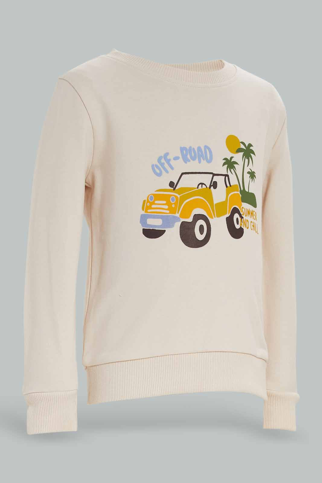 Redtag-Boys-Cream-Basic-Top-And-Bottom-Crewneck-Jogging-Suit-Category:Jog-Sets,-Colour:Cream,-Deals:New-In,-Dept:Boys,-Filter:Infant-Boys-(3-to-24-Mths),-INB-Jog-Sets,-New-In-INB-APL,-Non-Sale,-S23A,-Section:Boys-(0-to-14Yrs)-Infant-Boys-3 to 24 Months