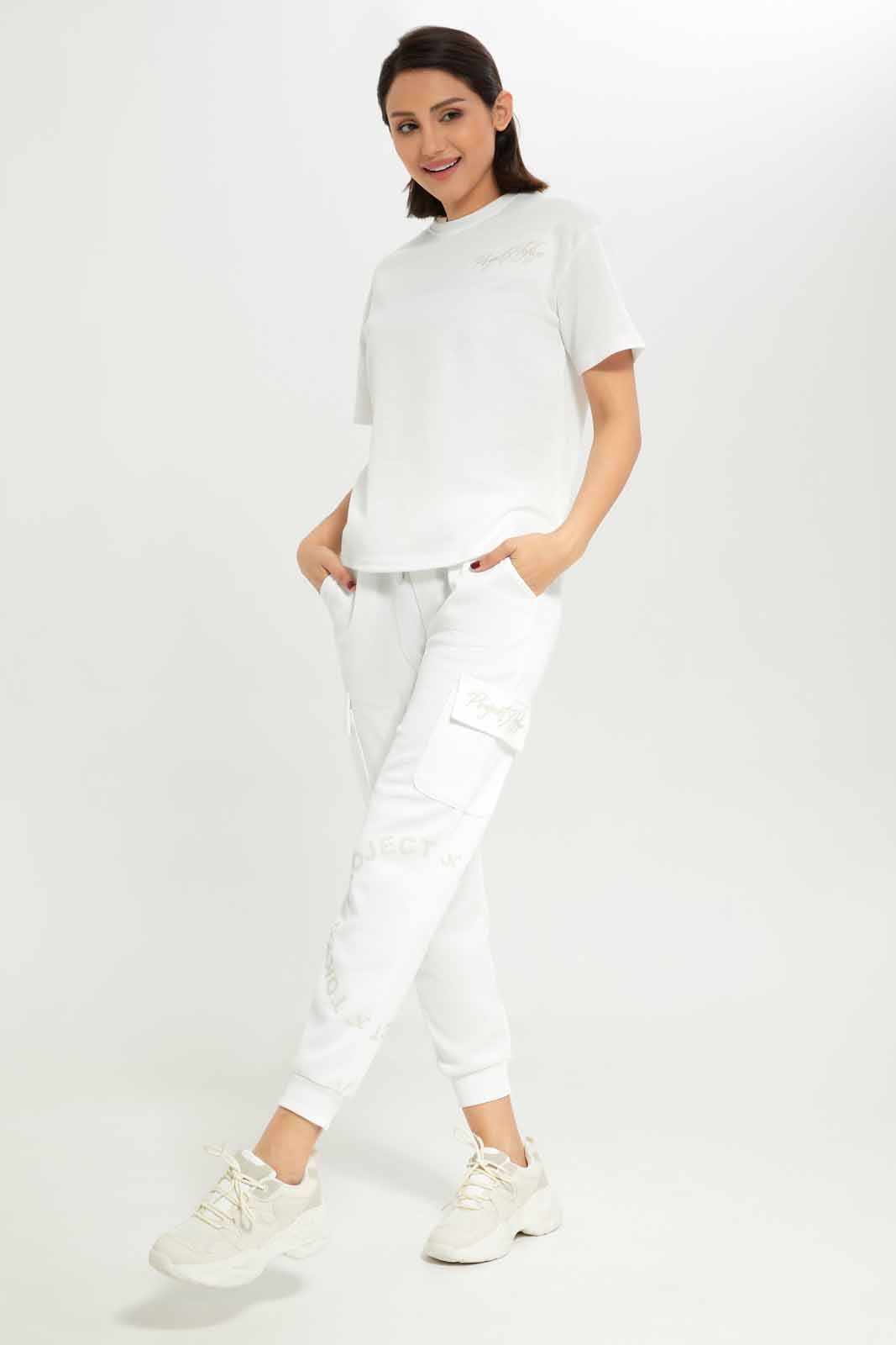 Redtag-Women-Ivory-Active-Jogger-With-Utility-Pockets-Category:Joggers,-Colour:Ivory,-Deals:New-In,-Dept:Ladieswear,-Filter:Women's-Clothing,-New-In-Women-APL,-Non-Sale,-S23A,-Section:Women,-Women-Joggers-Women's-
