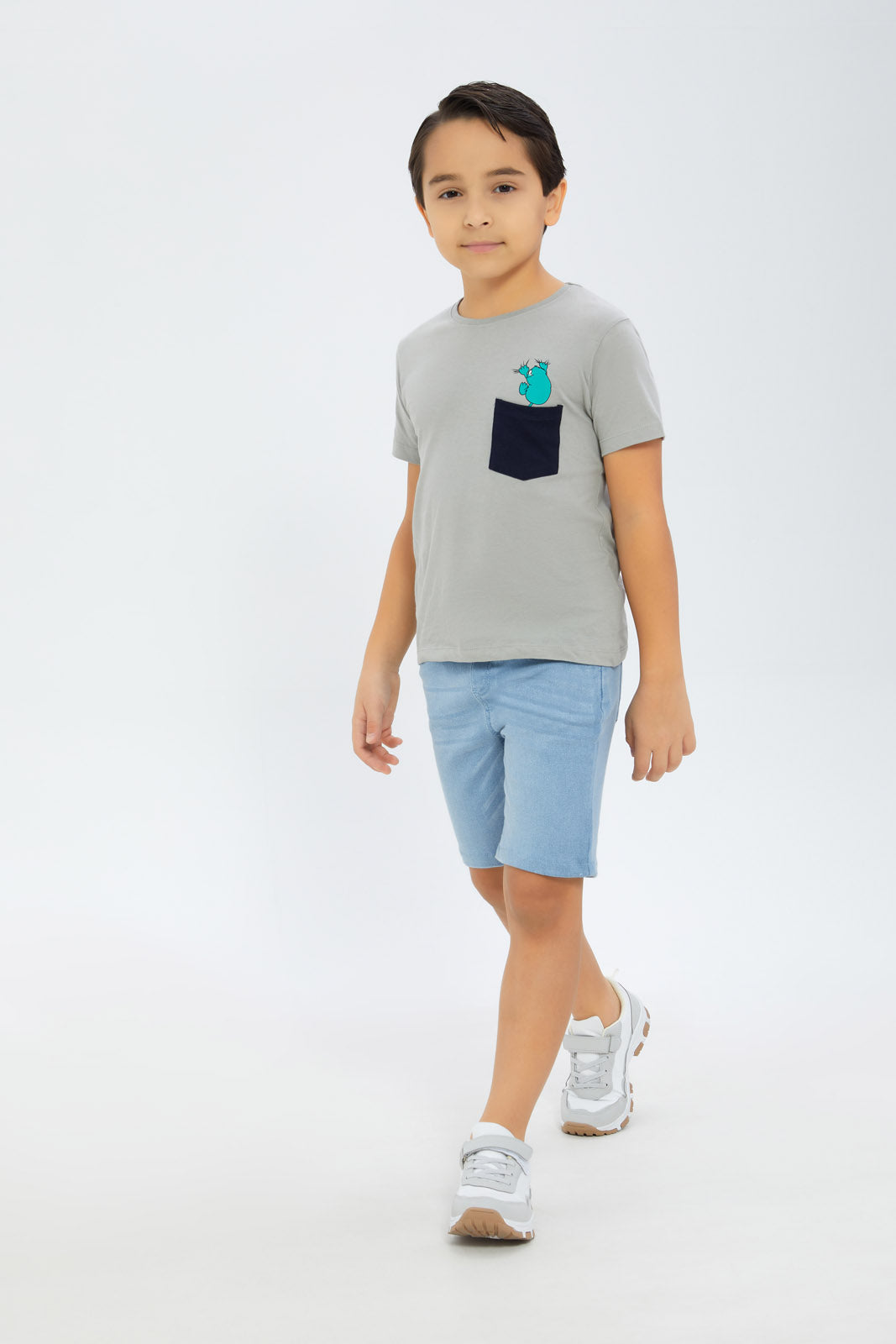 Redtag-Boys-Light-Wash-Pull-On-Denim-Shorts-BOY-Shorts,-Category:Shorts,-Colour:Light-Wash,-Deals:New-In,-Dept:Boys,-Event:STRATEGY,-Filter:Boys-(2-to-8-Yrs),-H1:KWR,-H2:BOY,-H3:DNB,-H4:SRT,-New-In-BOY-APL,-Non-Sale,-Promo:VLM,-S23B,-Season:S23B,-Section:Boys-(0-to-14Yrs),-VLM-Boys-2 to 8 Years