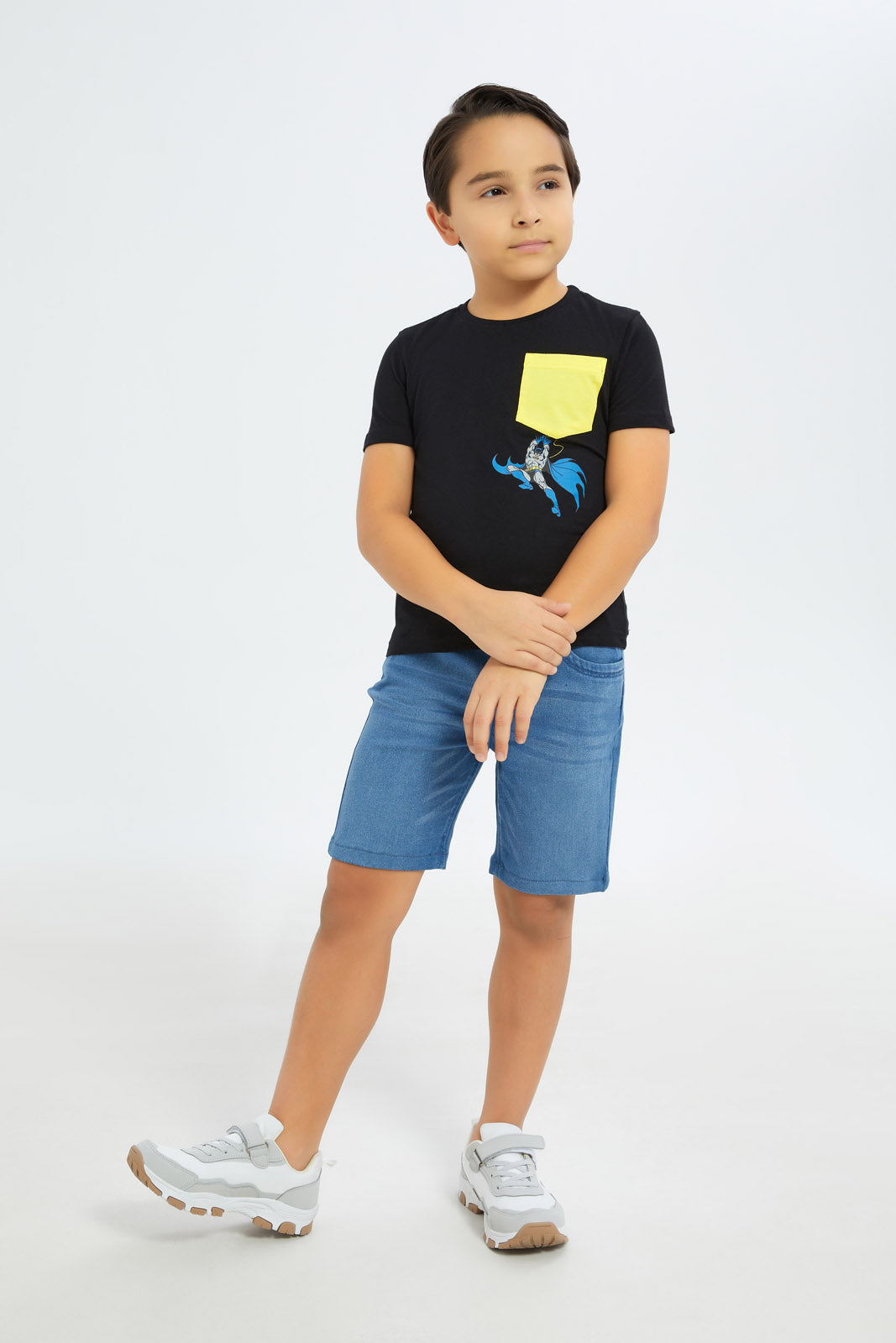 Redtag-Boys-Mid-Wash-Pull-On-Denim-Shorts-BOY-Shorts,-Category:Shorts,-Colour:Blue,-Deals:New-In,-Dept:Boys,-Event:STRATEGY,-Filter:Boys-(2-to-8-Yrs),-H1:KWR,-H2:BOY,-H3:DNB,-H4:SRT,-New-In-BOY-APL,-Non-Sale,-Promo:VLM,-S23B,-Season:S23B,-Section:Boys-(0-to-14Yrs),-VLM-Boys-2 to 8 Years