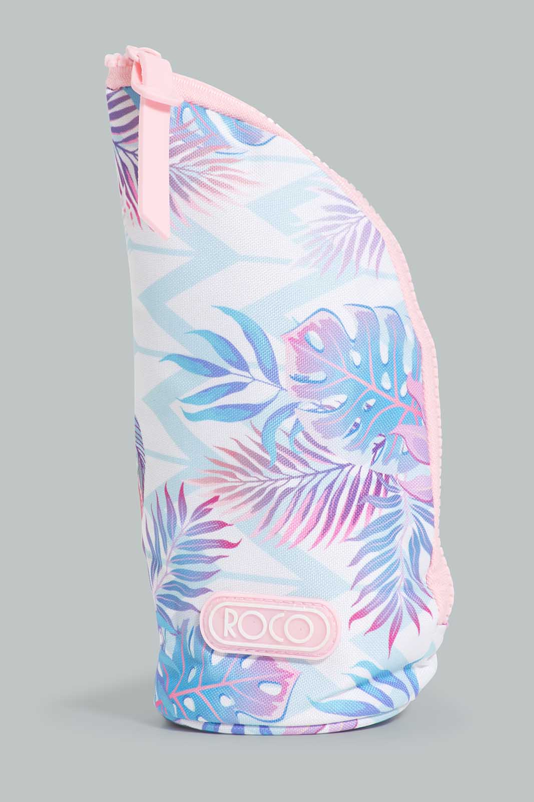 Redtag-Pink-Leaf-Print-Bag-Pack-With-Pencil-Case-BOY-Bags,-Category:Bags,-CHR,-Colour:Assorted,-Filter:Boys-Accessories,-New-In,-New-In-BOY-ACC,-Non-Sale,-Section:Boys-(0-to-14Yrs),-W22-Check-