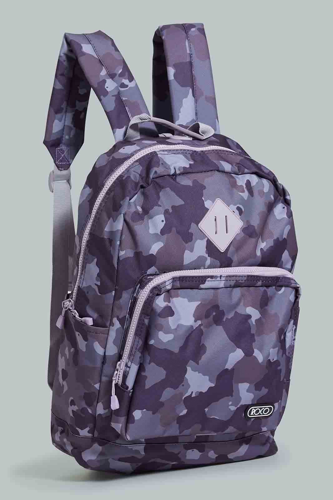 Redtag-Grey/Black-Camouflage-Bag-Pack-With-Pencil-Case-BOY-Bags,-Category:Bags,-CHR,-Colour:Assorted,-Filter:Boys-Accessories,-New-In,-New-In-BOY-ACC,-Non-Sale,-Section:Boys-(0-to-14Yrs),-W22-Check-
