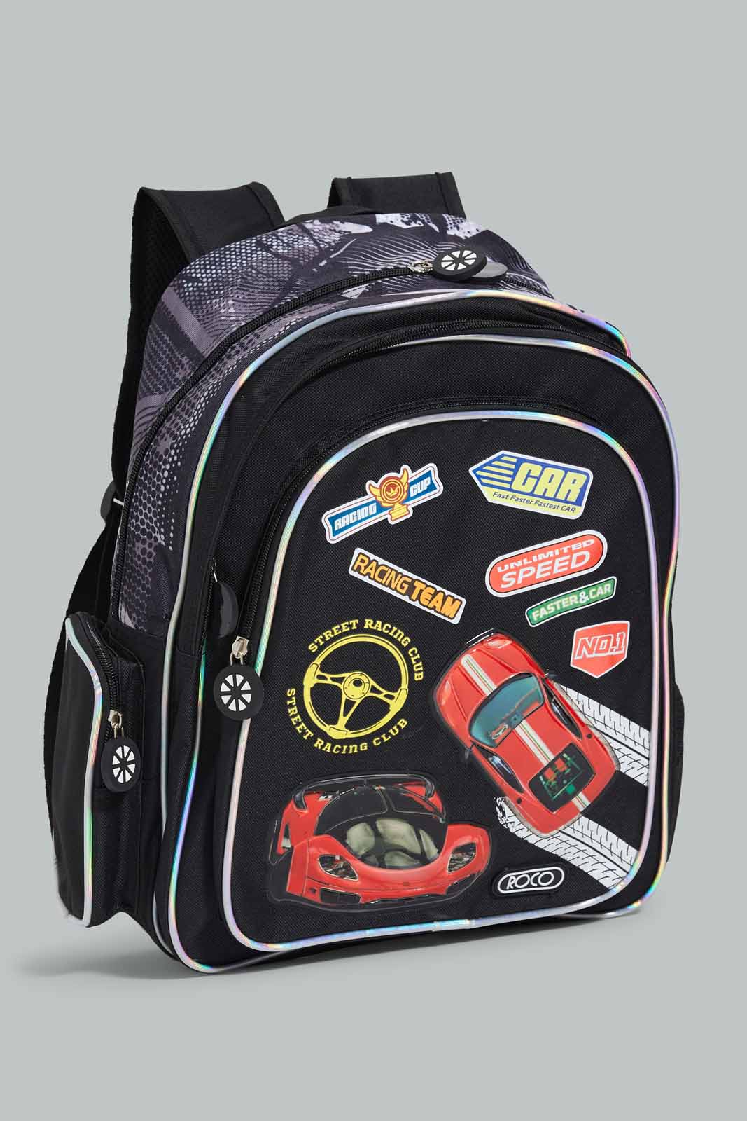 Redtag-Black/Red-Hot-Wheels-Print-Trolley-&-Lunch-Bag-With-Pencil-Case-BOY-Bags,-Category:Bags,-CHR,-Colour:Assorted,-Filter:Boys-Accessories,-New-In,-New-In-BOY-ACC,-Non-Sale,-Section:Boys-(0-to-14Yrs),-W22-Check-