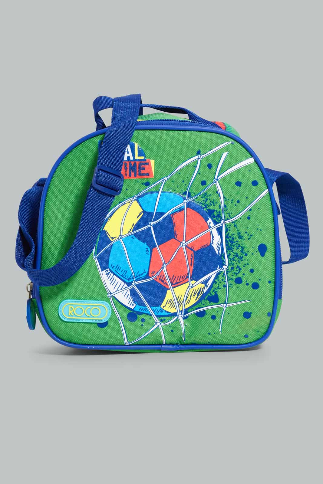 Boys Green Football Print Backpack Set (3 Piece)